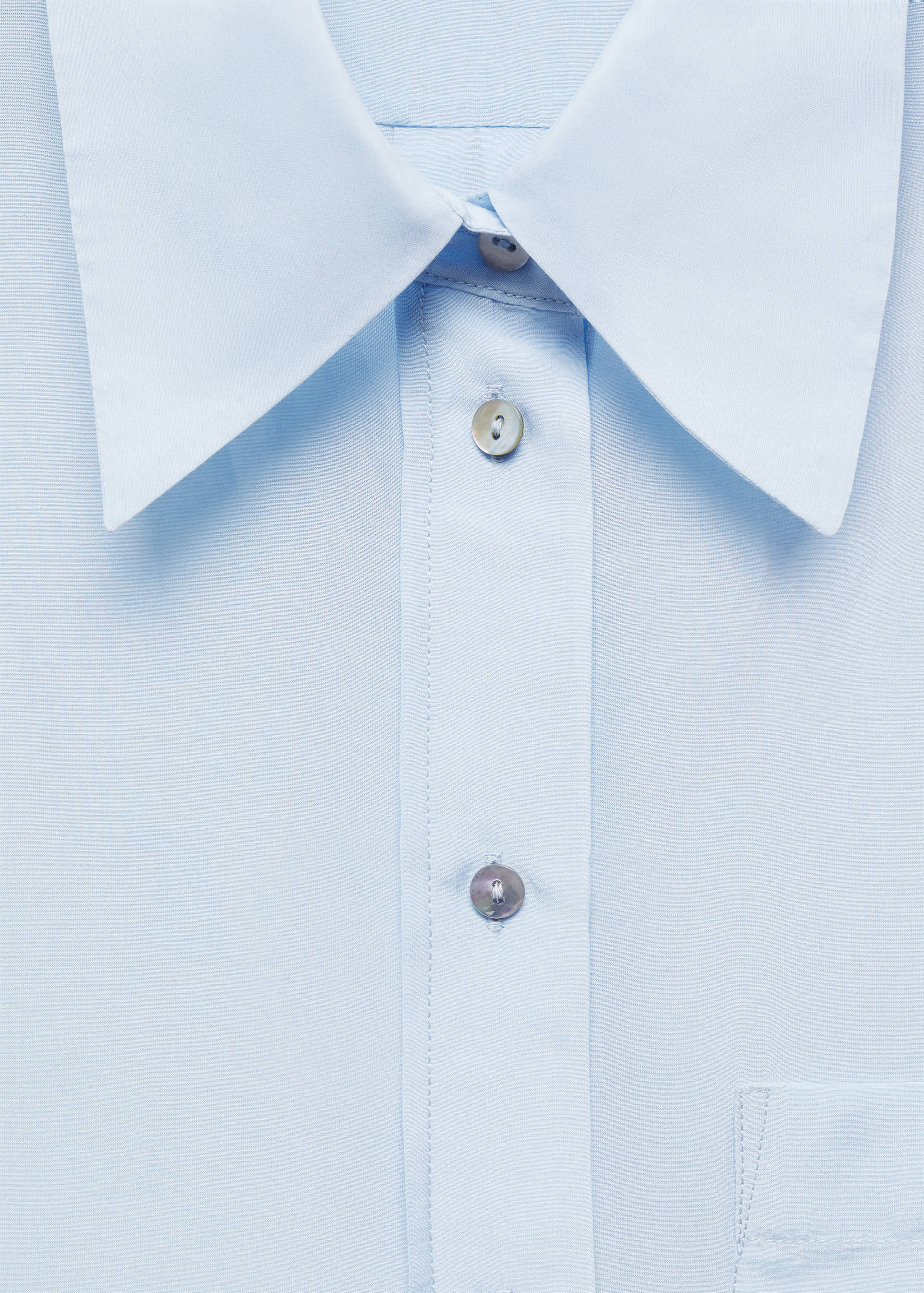 Oversized-Hemd aus Baumwolle mit Seide - Detail des Artikels 8