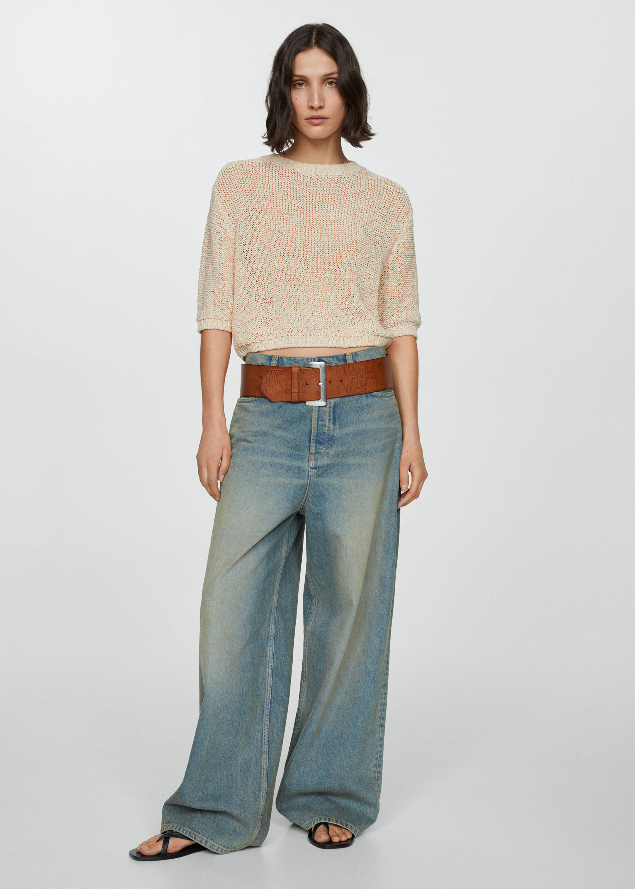 Kortärmad tröja 100% bomull - Allmän bild