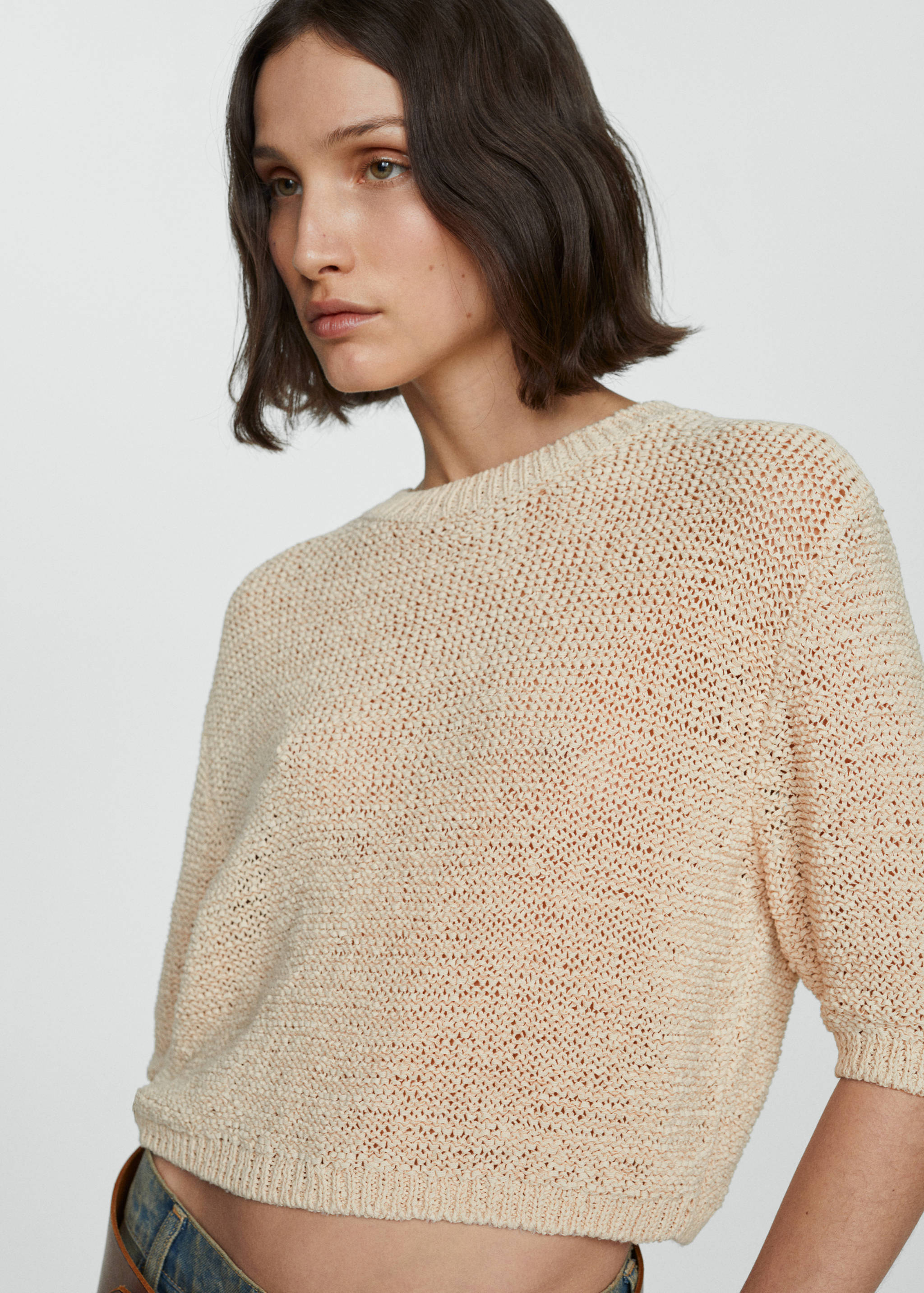 Kortärmad tröja 100% bomull - Detaljer om artikeln 1