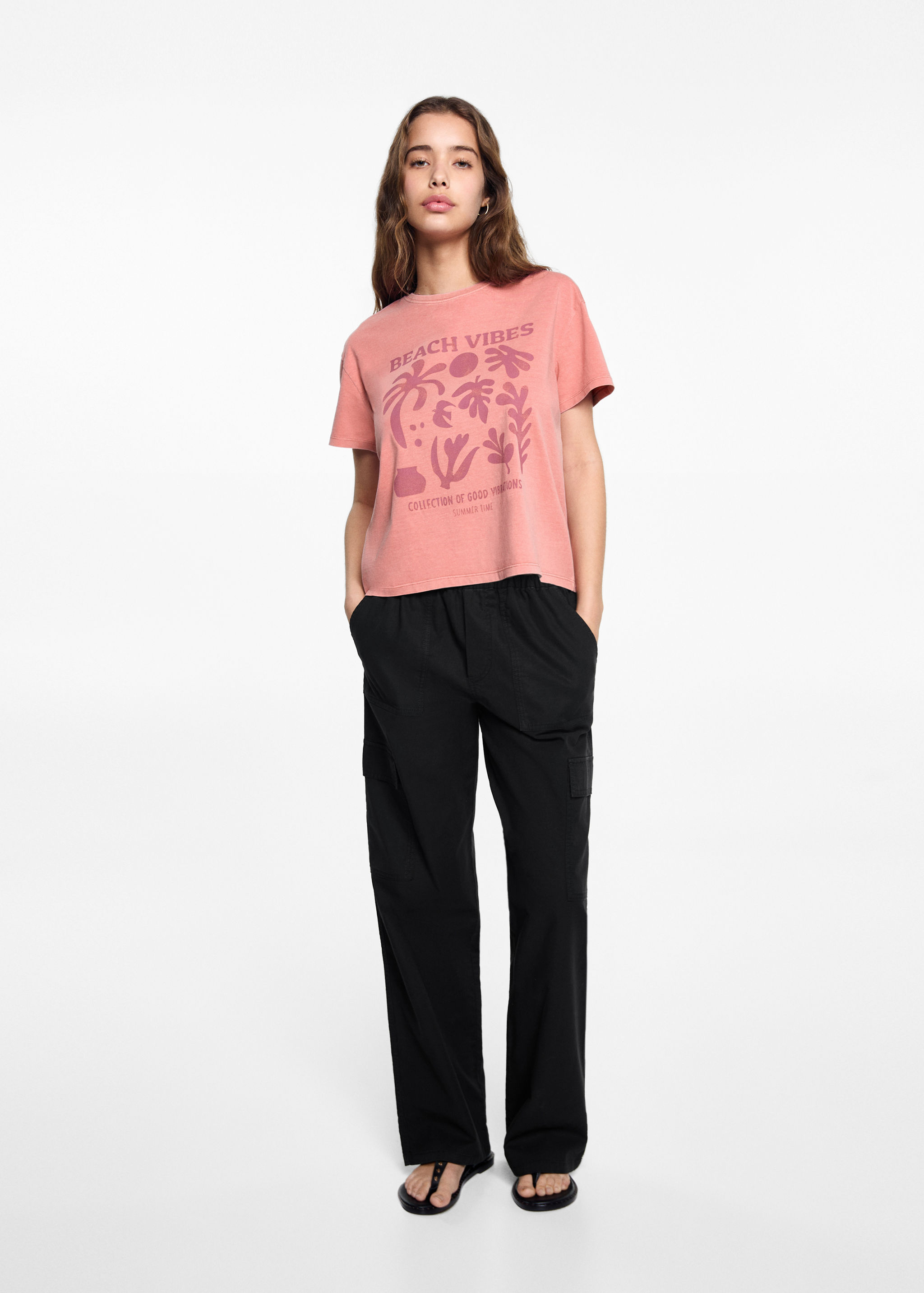 T-shirt coton imprimé - Plan général