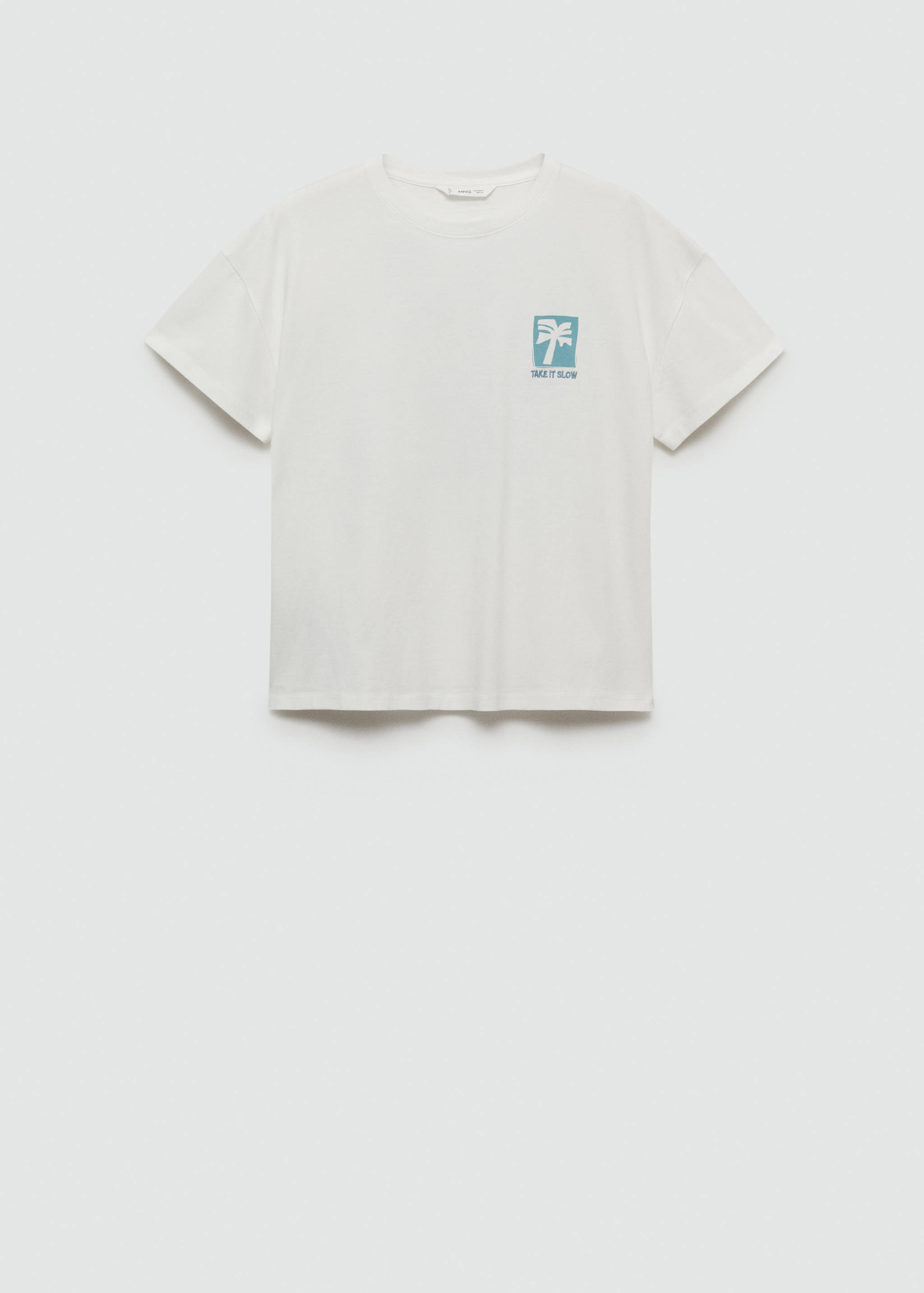 Printed cotton-blend T-shirt - Article without model