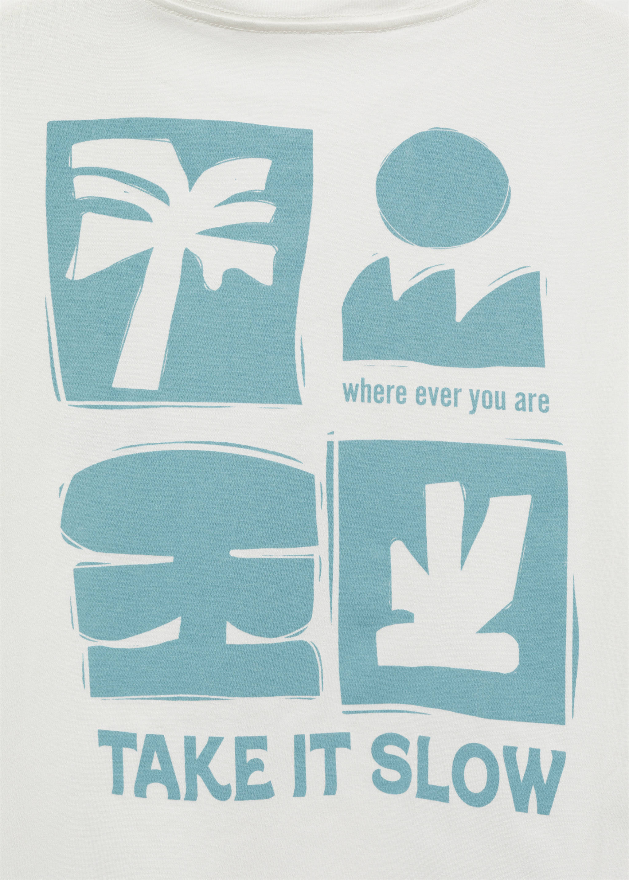 Printed cotton-blend T-shirt - Details of the article 0