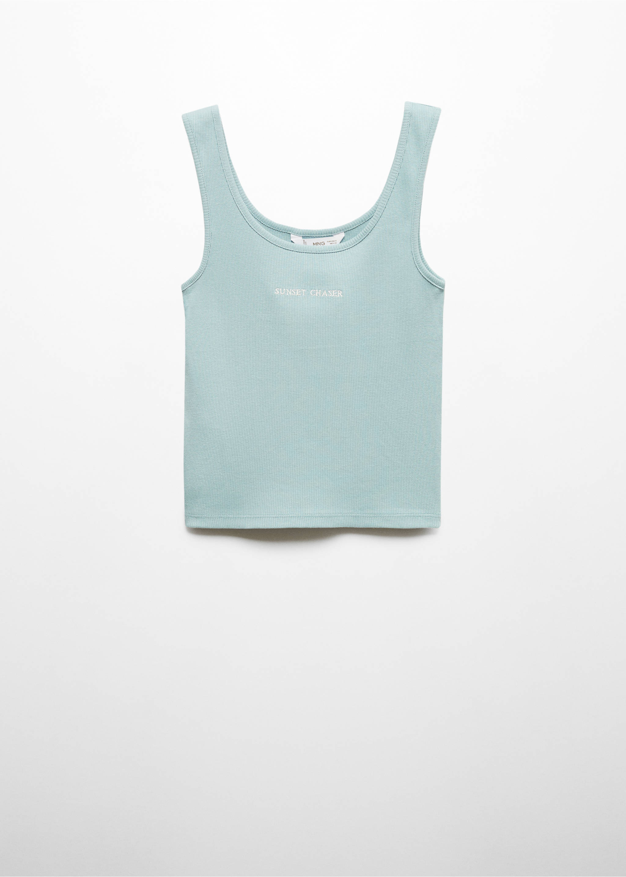 Débardeur coton - Article sans modèle, Vert d´eau. Ref: 67007736-00.