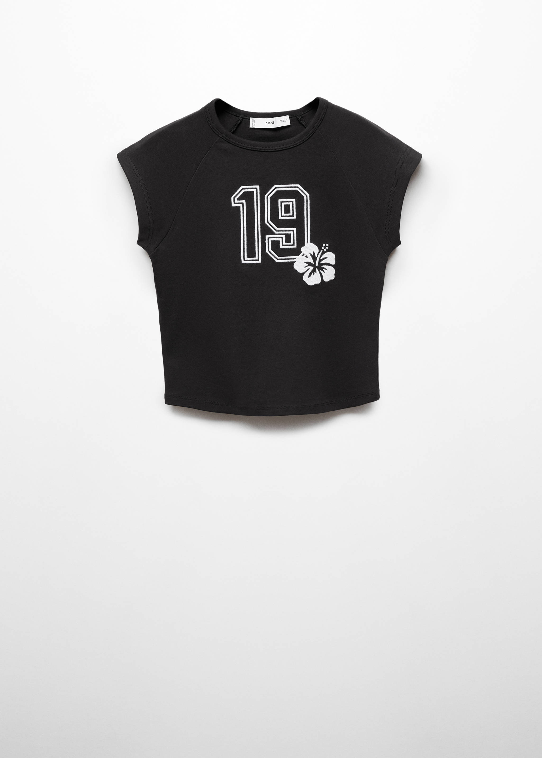 Camiseta crop estampada - Artículo sin modelo