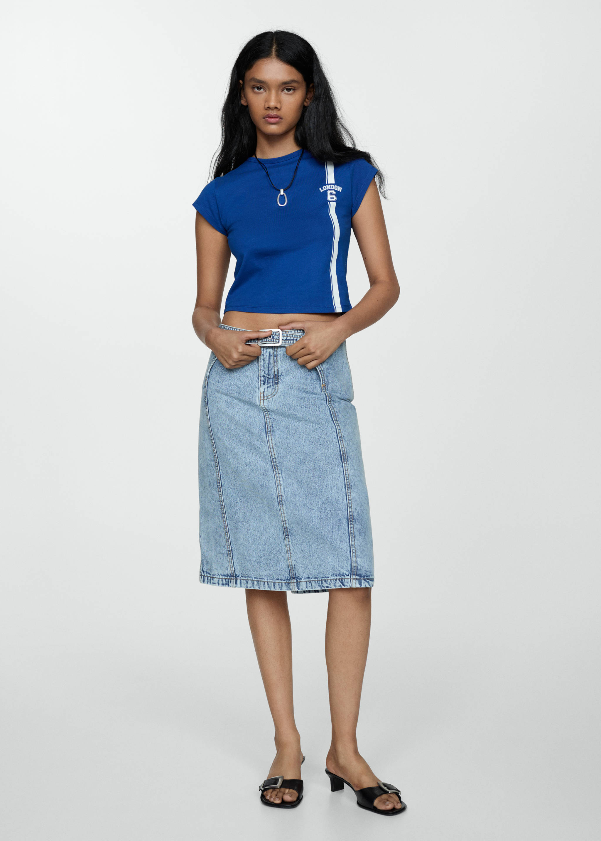 T-shirt 100 % coton imprimé - Plan général