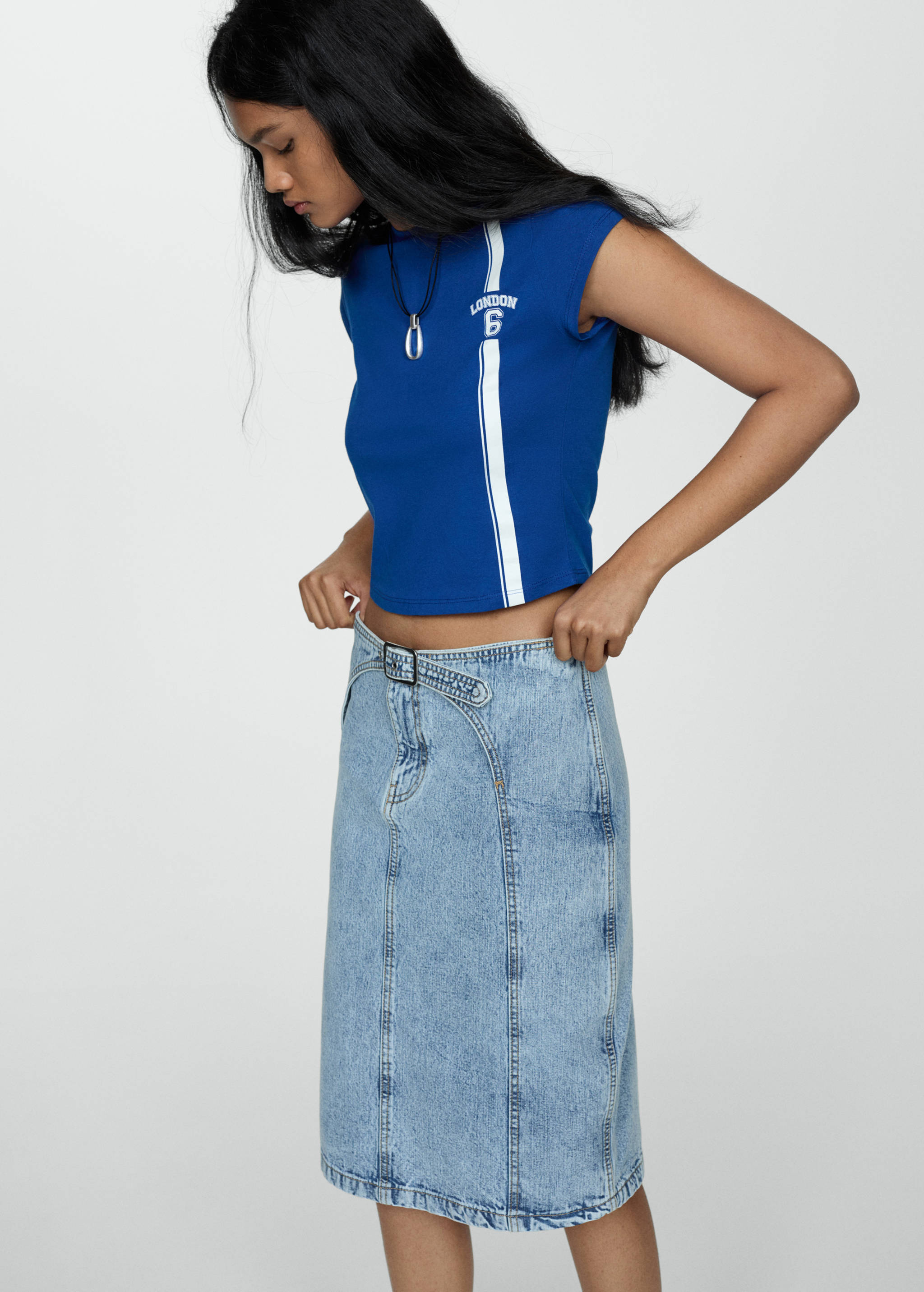 T-shirt 100 % coton imprimé - Plan moyen