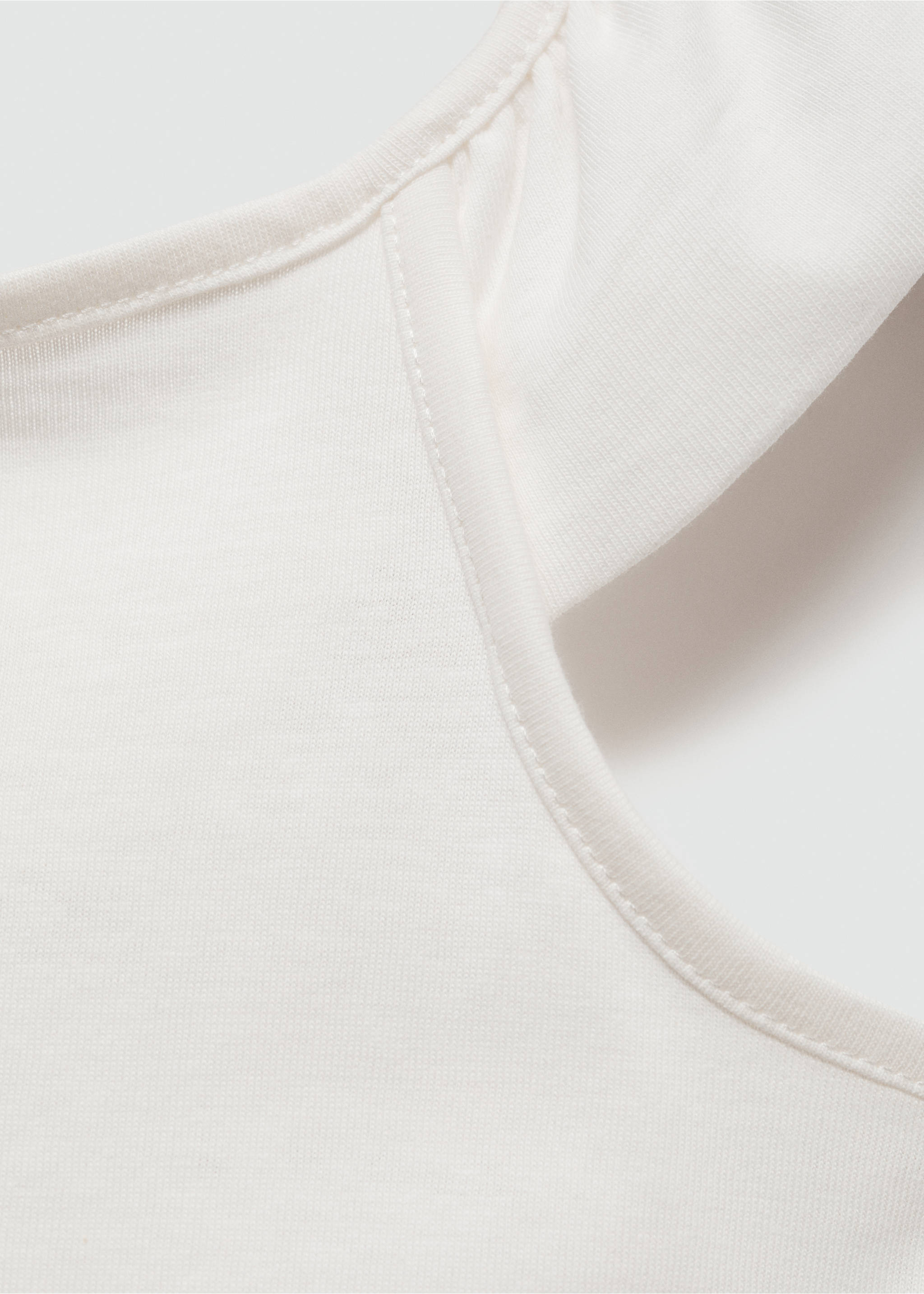 Ruffled strap top - Details of the article 8, Off White. Ref: 67007946-00.