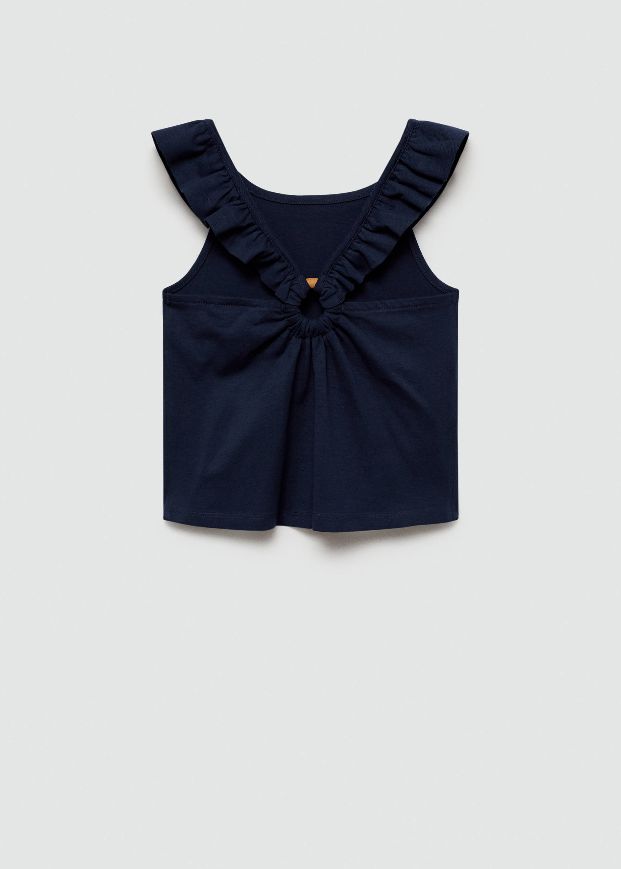 Ruffled strap top - Reverse of the article