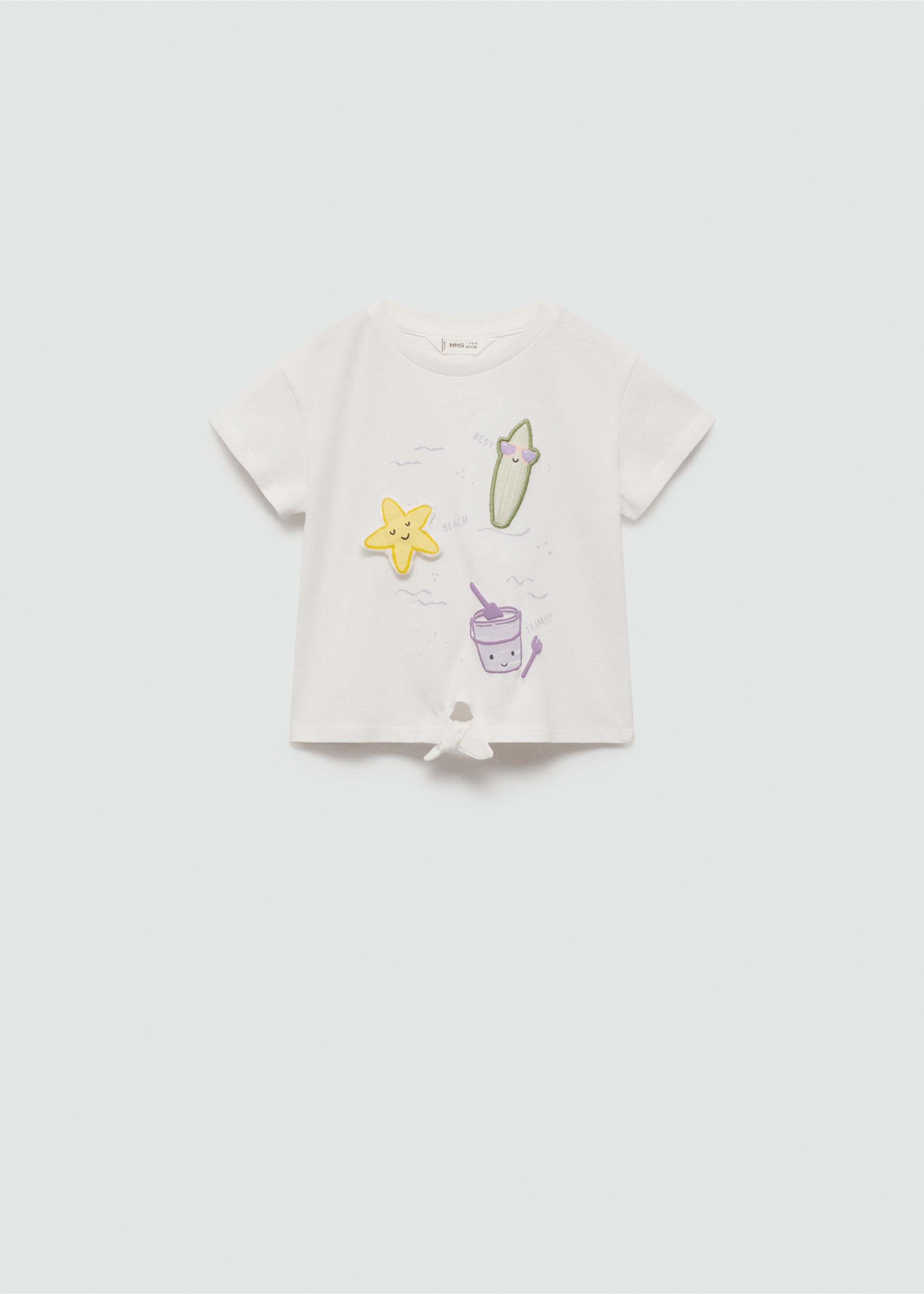 Embossed details printed t-shirt - Article without model