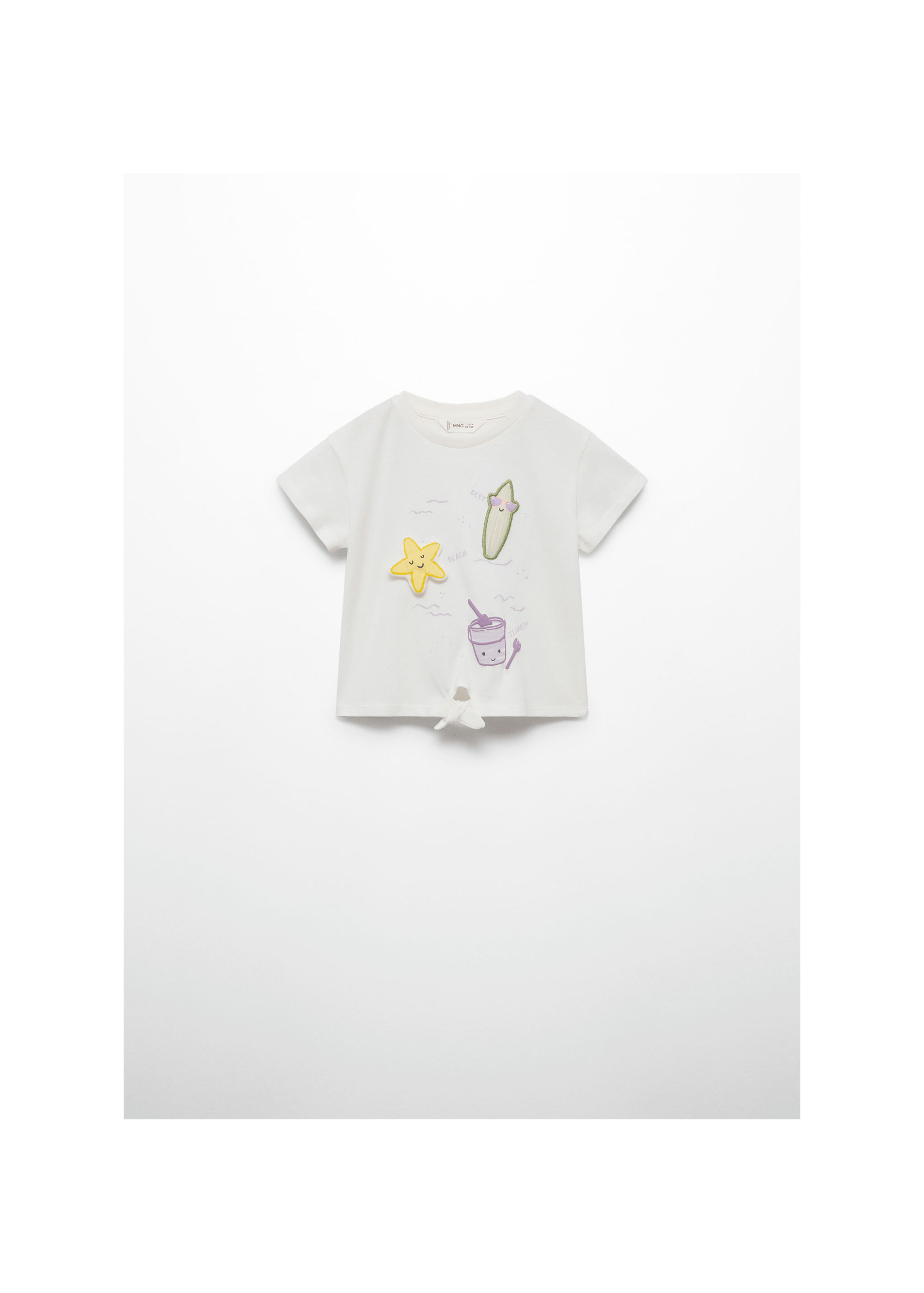 Embossed details printed t-shirt - Details of the article 9