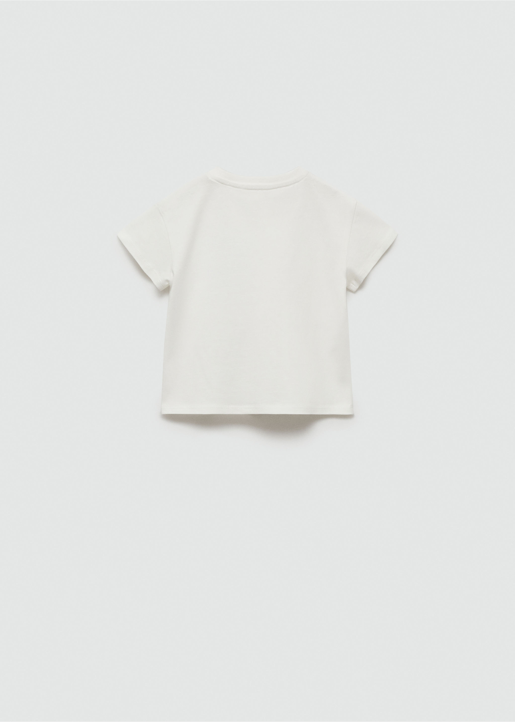 Embossed details printed t-shirt - Reverse of the article
