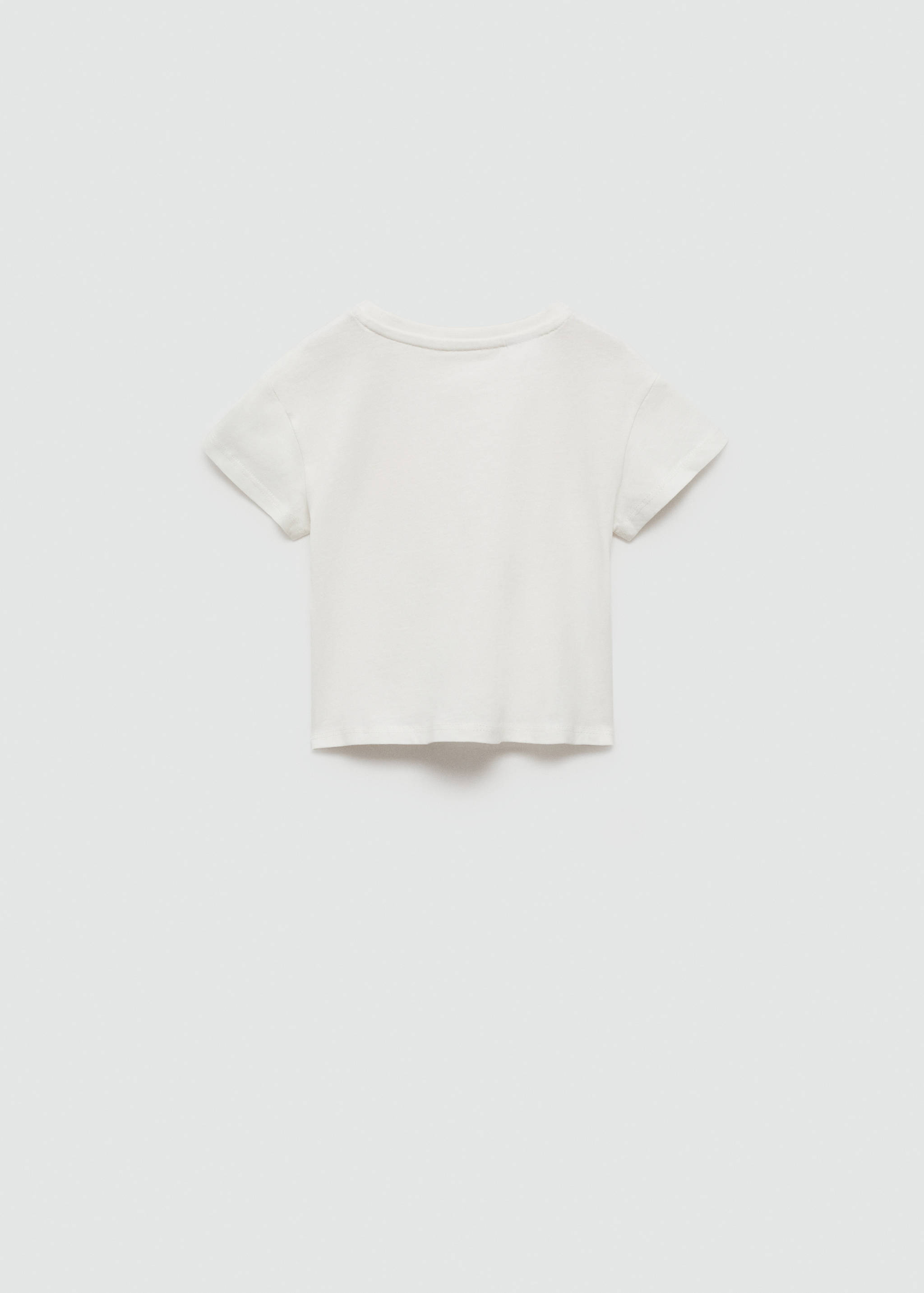 Printed message T-shirt - Reverse of the article
