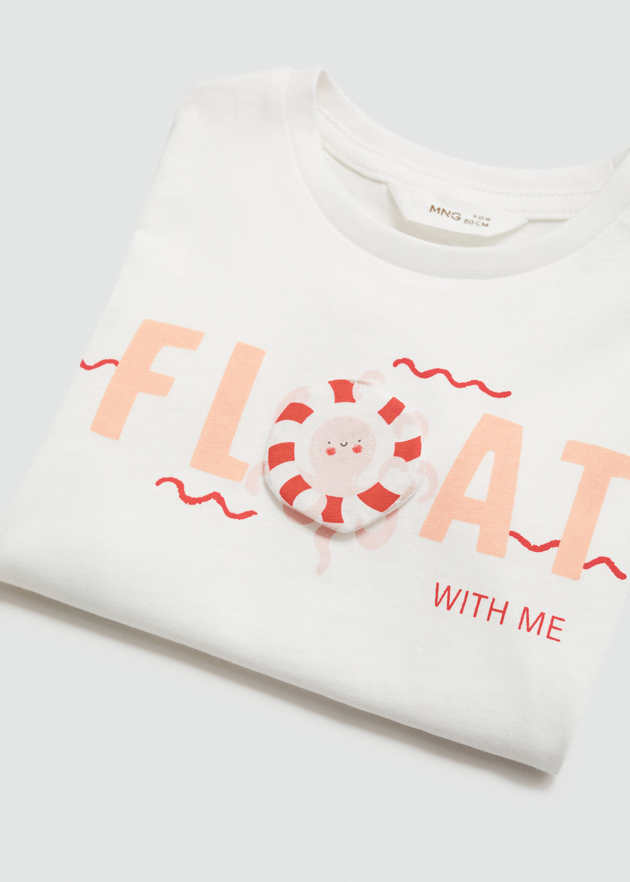 Printed message T-shirt - Details of the article 8