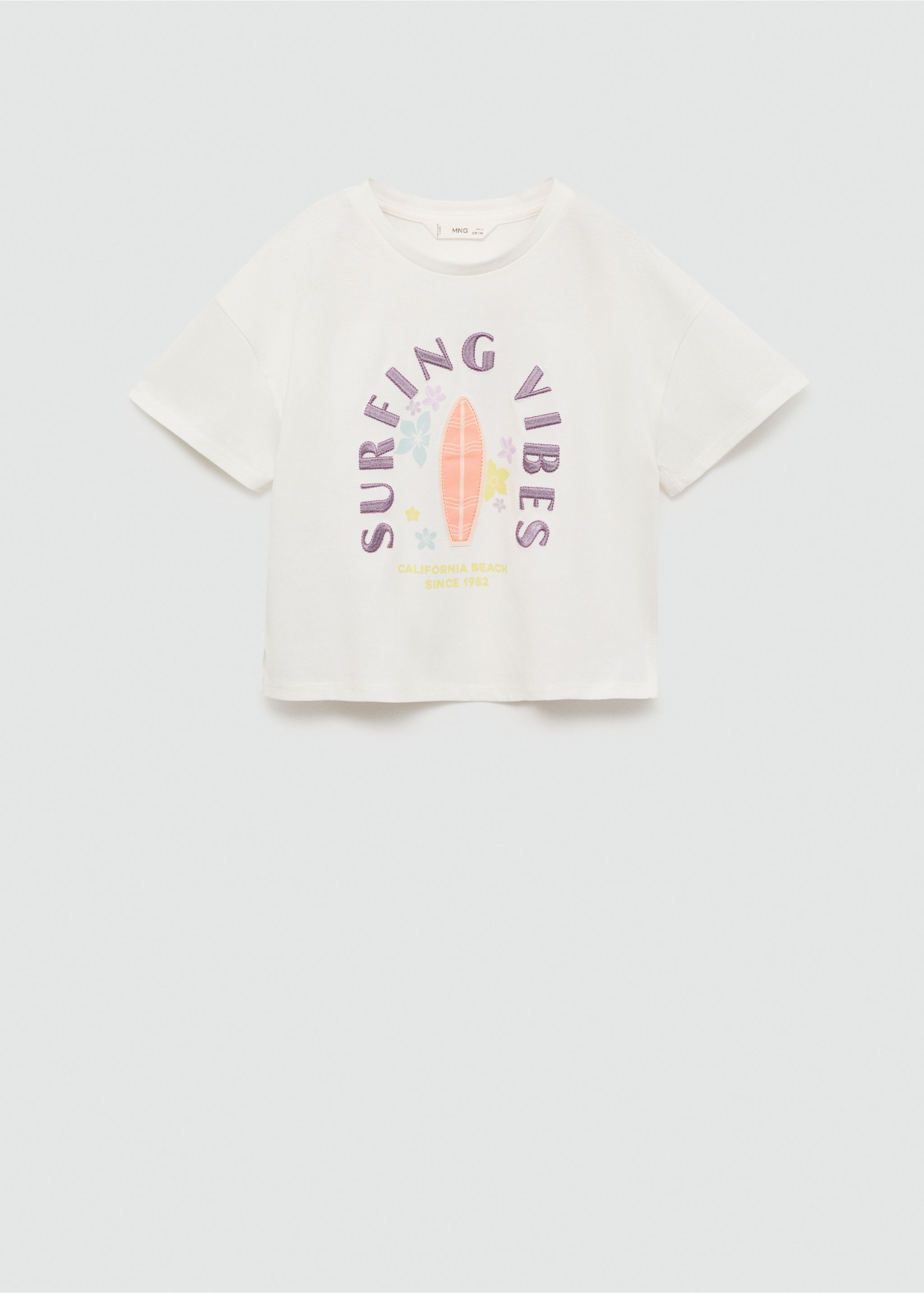 Embroidered message T-shirt - Article without model