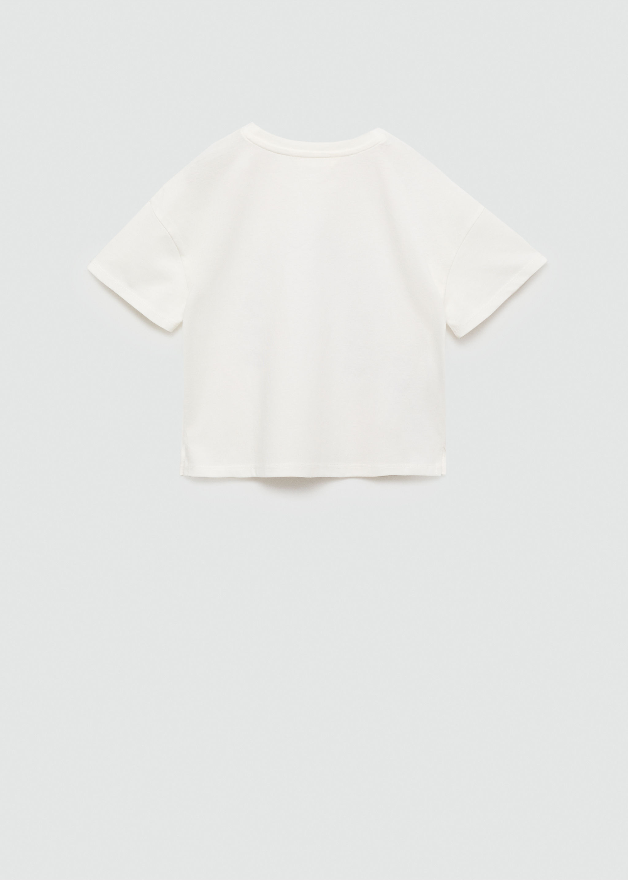 Embroidered message T-shirt - Reverse of the article
