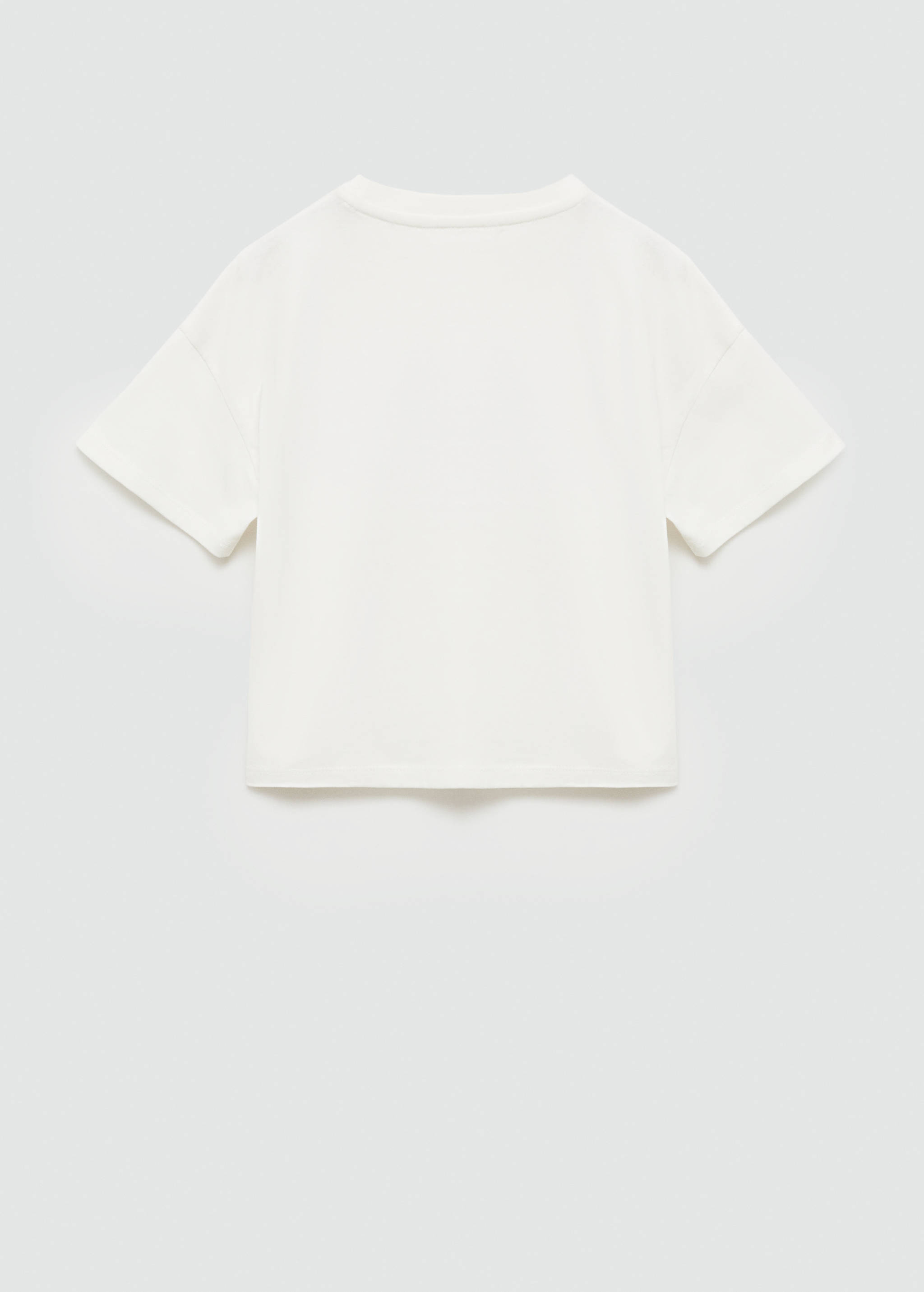 T-Shirt mit gestickter Aufschrift - Rückseite des Artikels