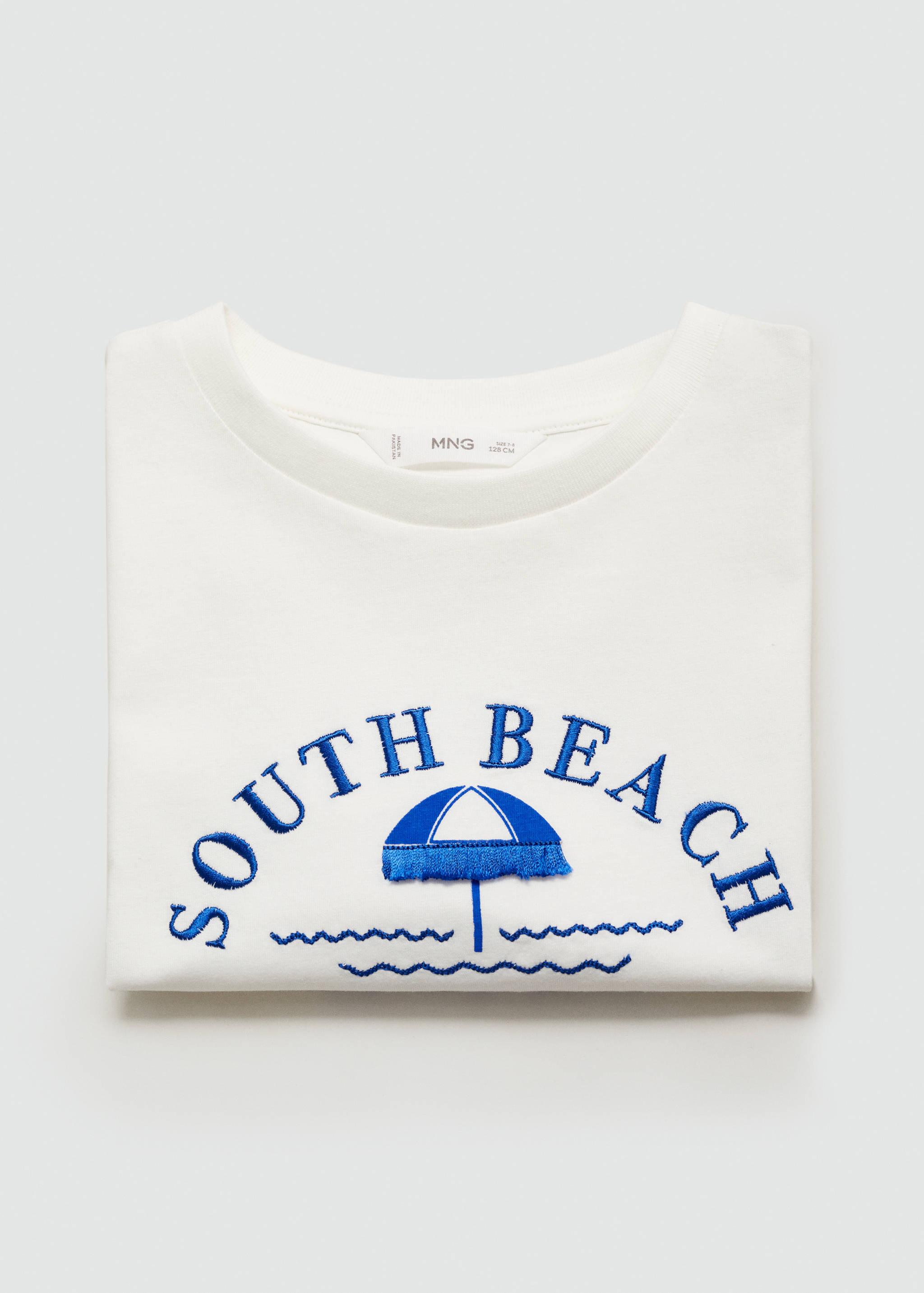T-Shirt mit gestickter Aufschrift - Detail des Artikels 0