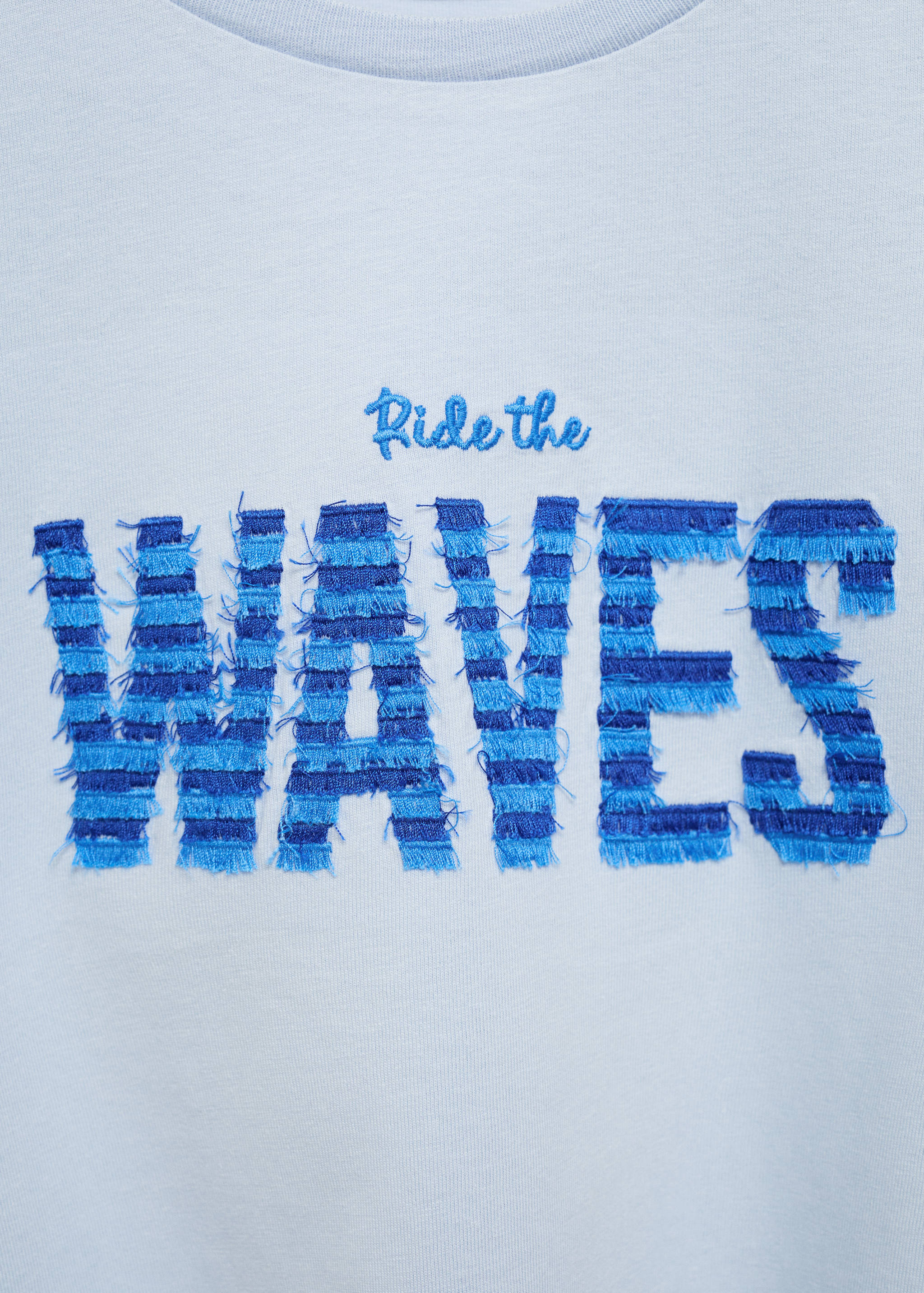 Textured message T-shirt - Details of the article 8