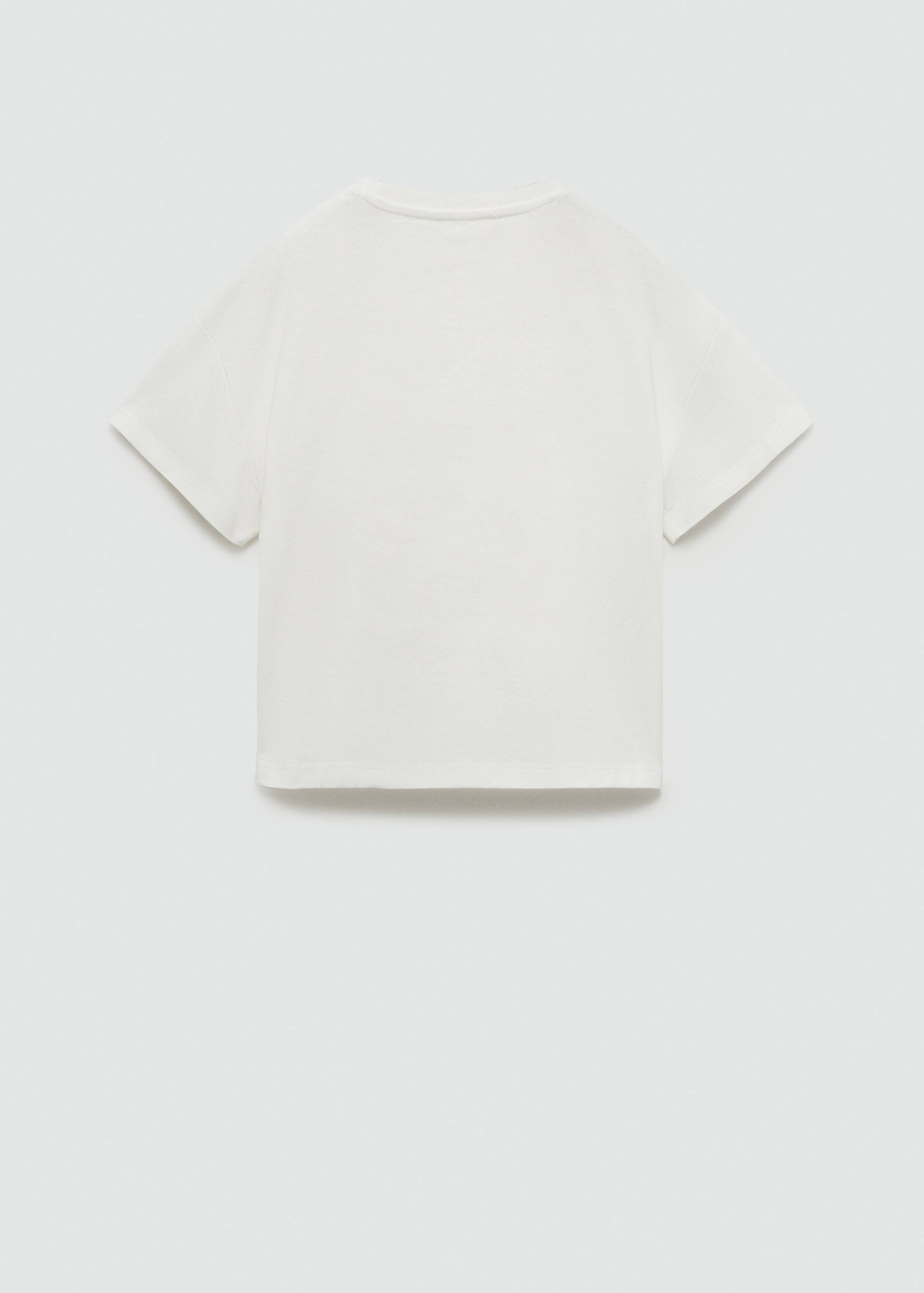 Broderad detalj t-shirt - Artikelns baksida