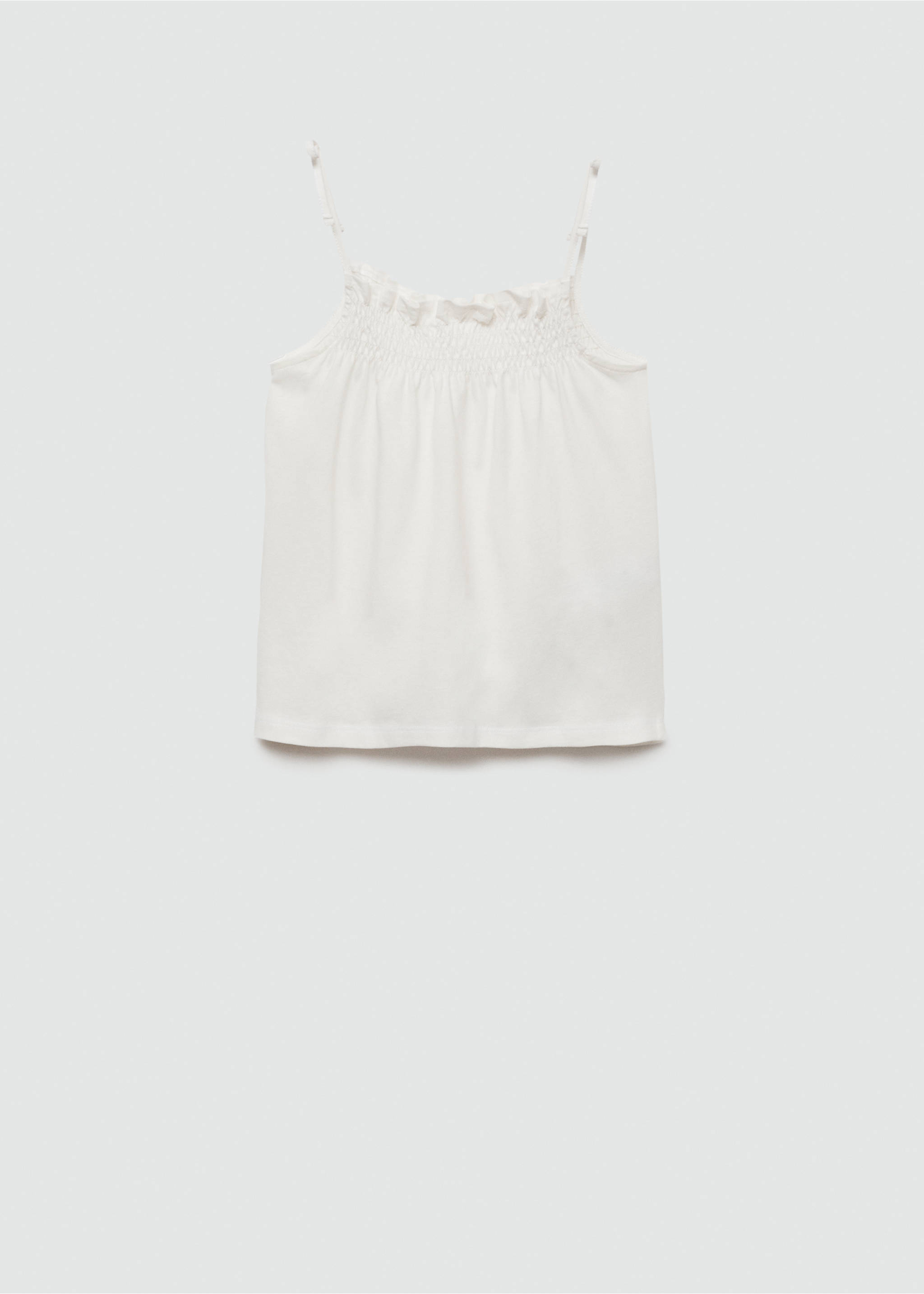 Gathered neck T-shirt - Reverse of the article, Off White. Ref: 67007965-00.