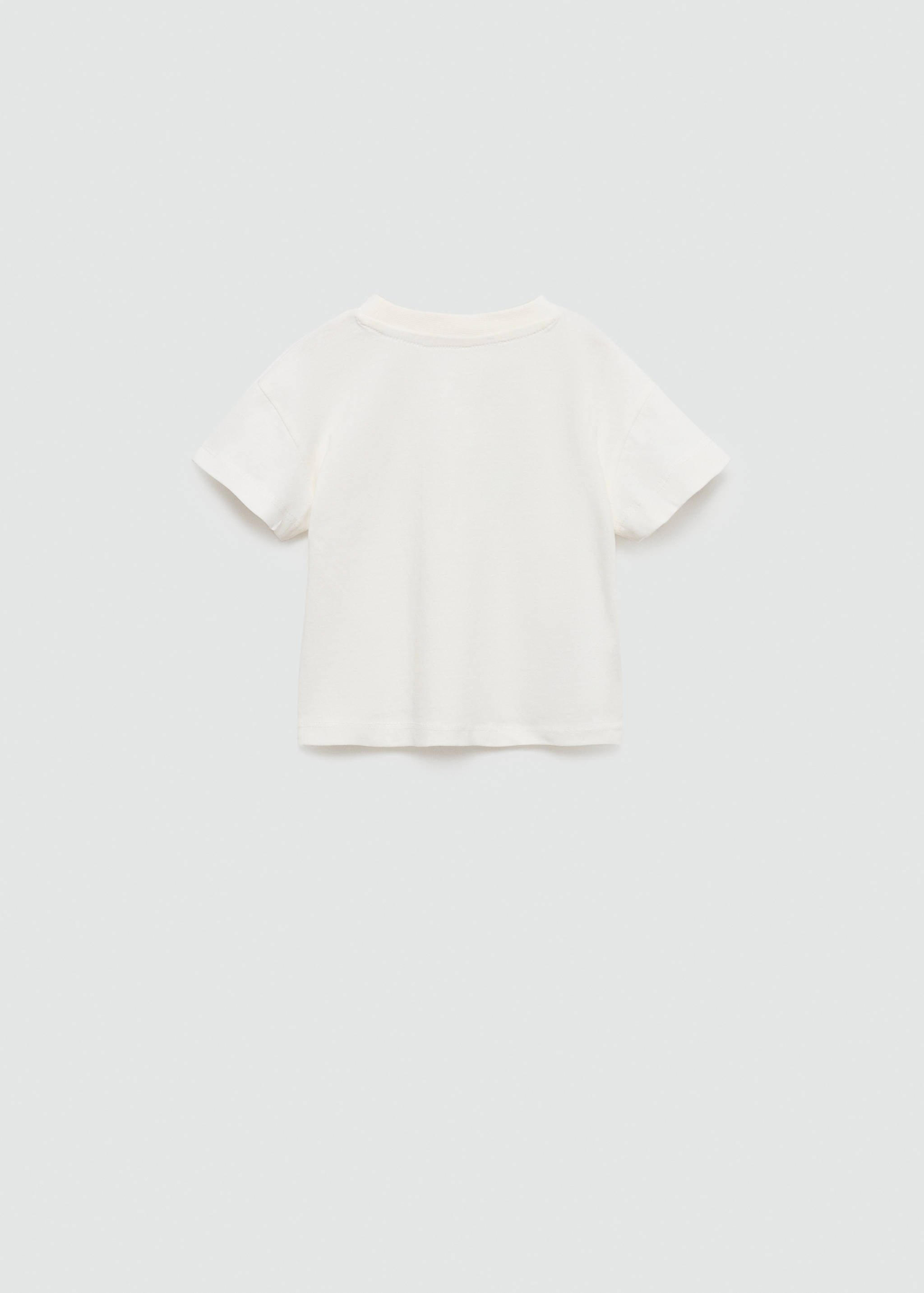 Embossed details printed t-shirt - Reverse of the article