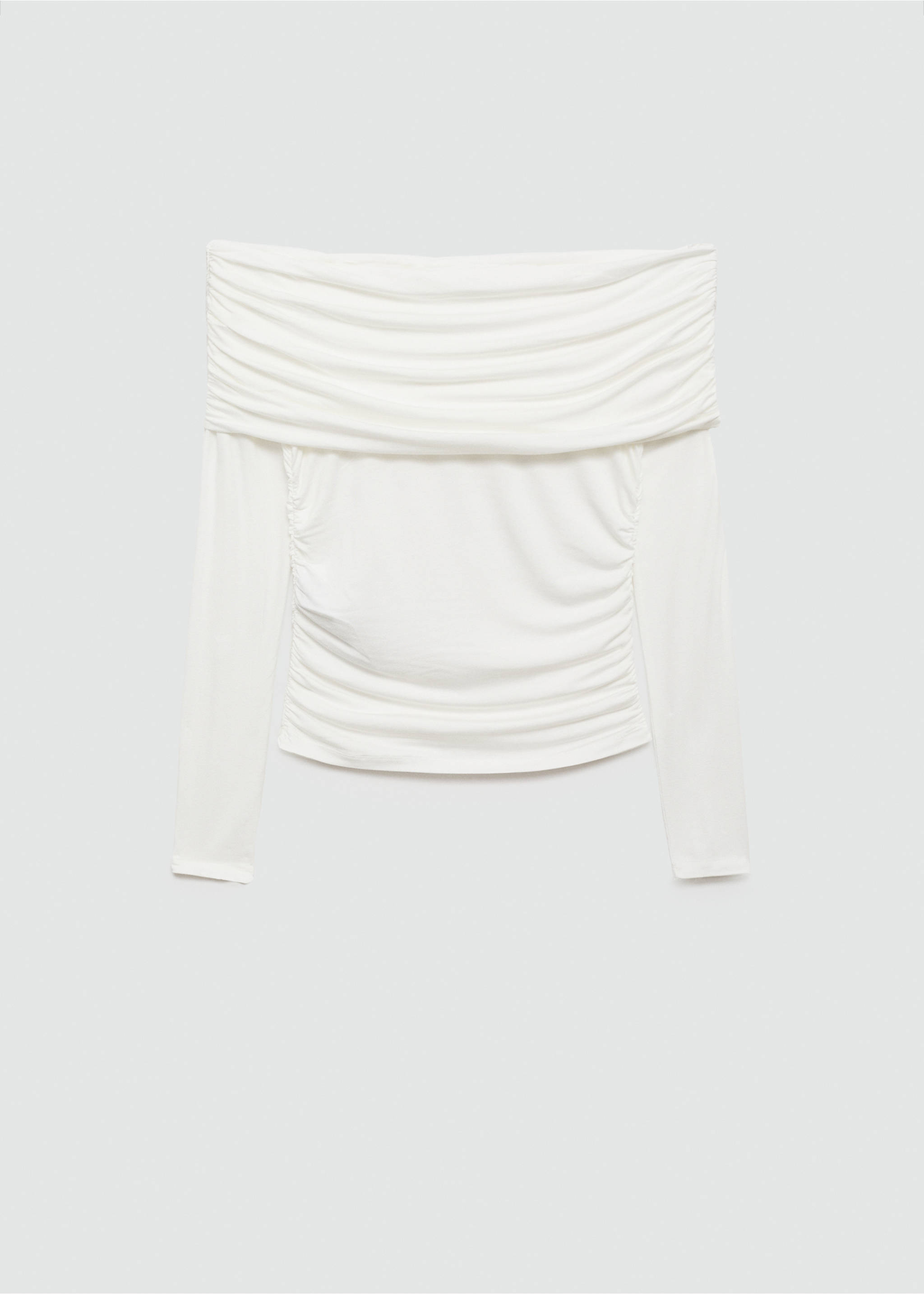 Off shoulders T-shirt - Article without model, White. Ref: 67007971-00.