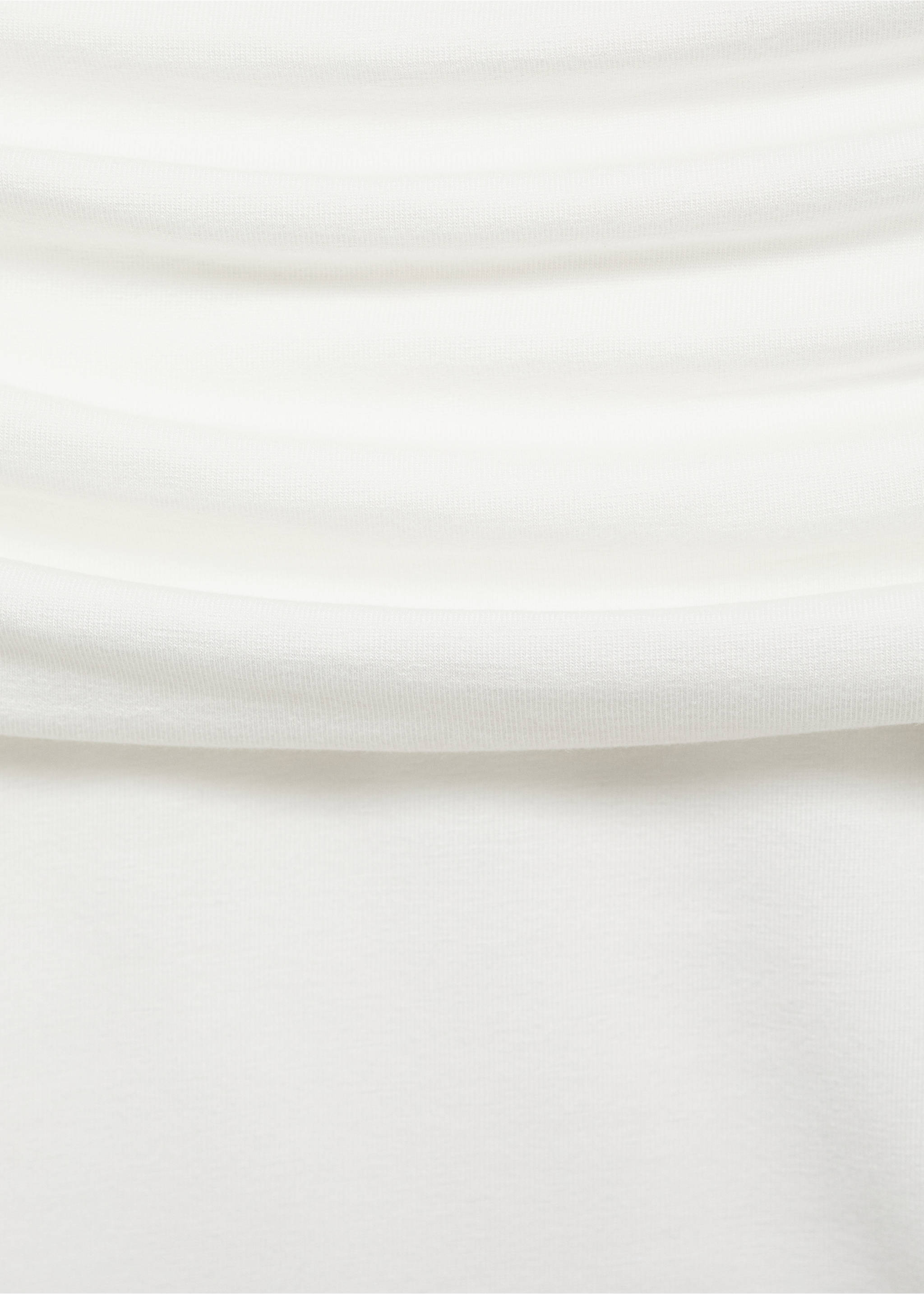 Off shoulders T-shirt - Details of the article 8, White. Ref: 67007971-00.