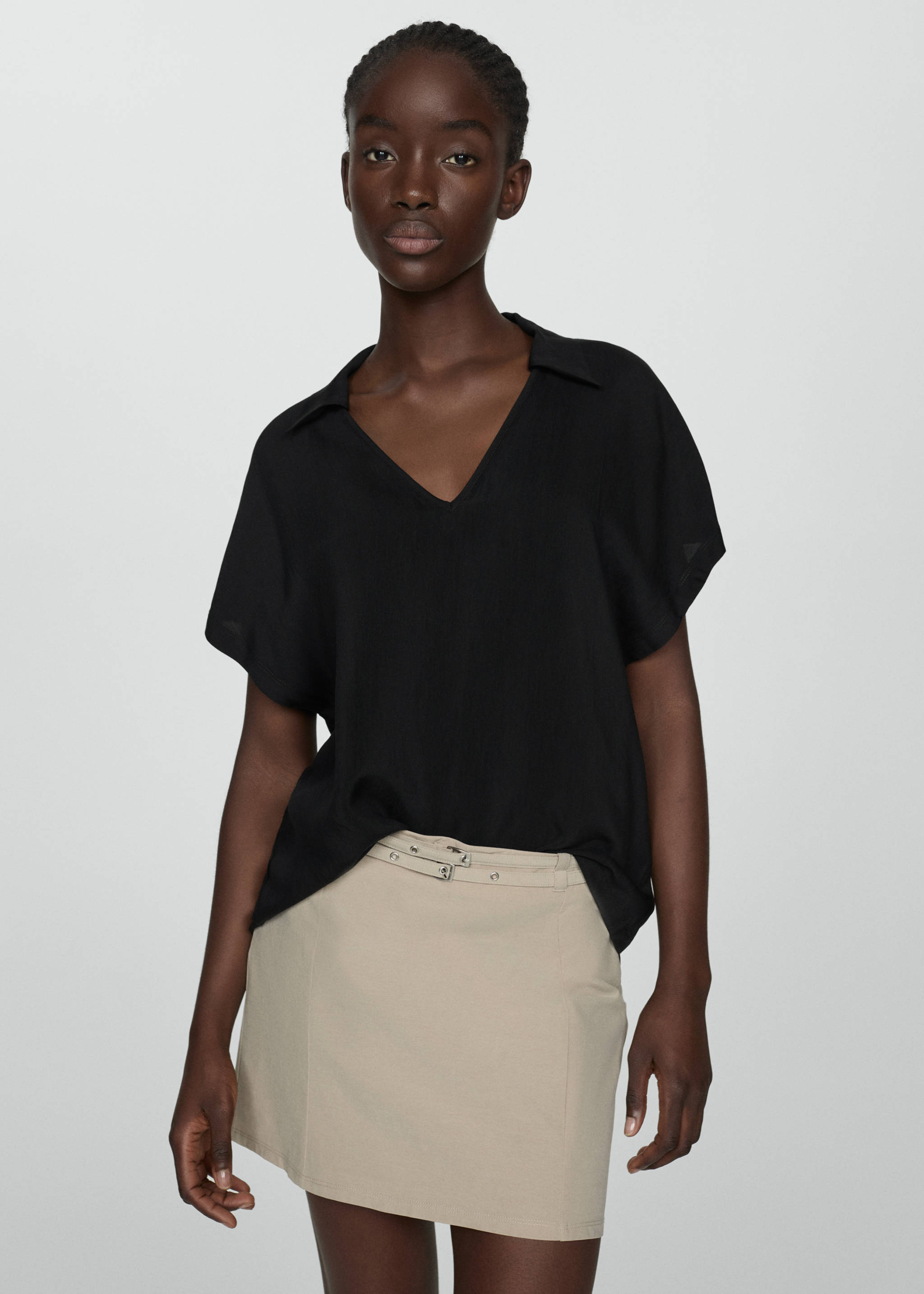 Polo-neck t-shirt - Medium plane