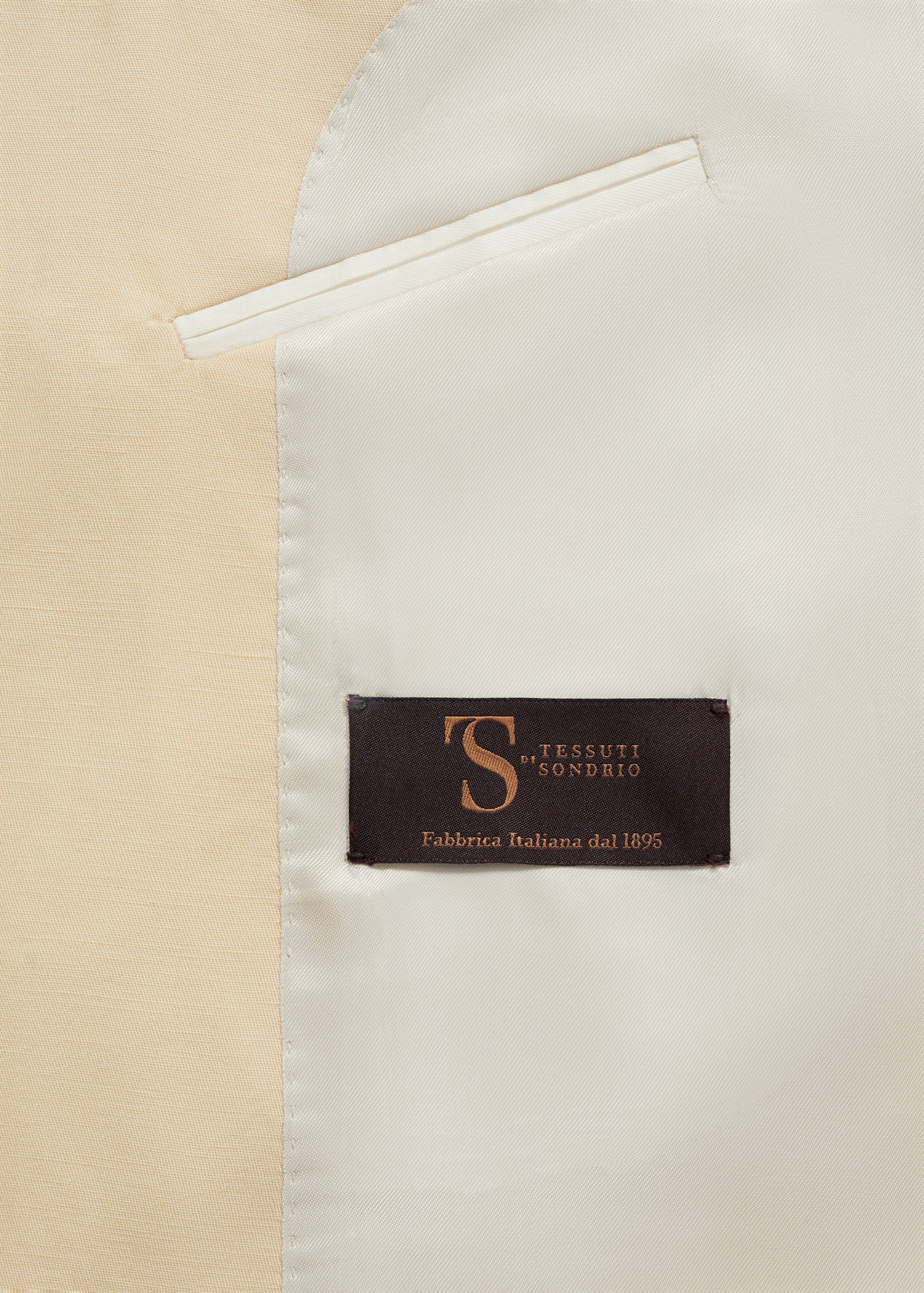 Americana traje cruzada algodón lino - Detalle del artículo 9