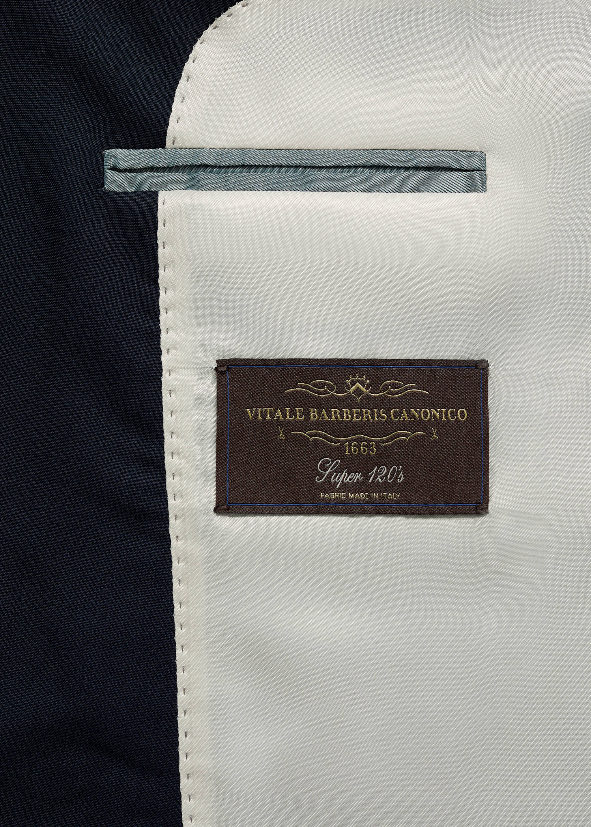 Americana vestit slim fit 100% llana verge - Detall de l'article 9