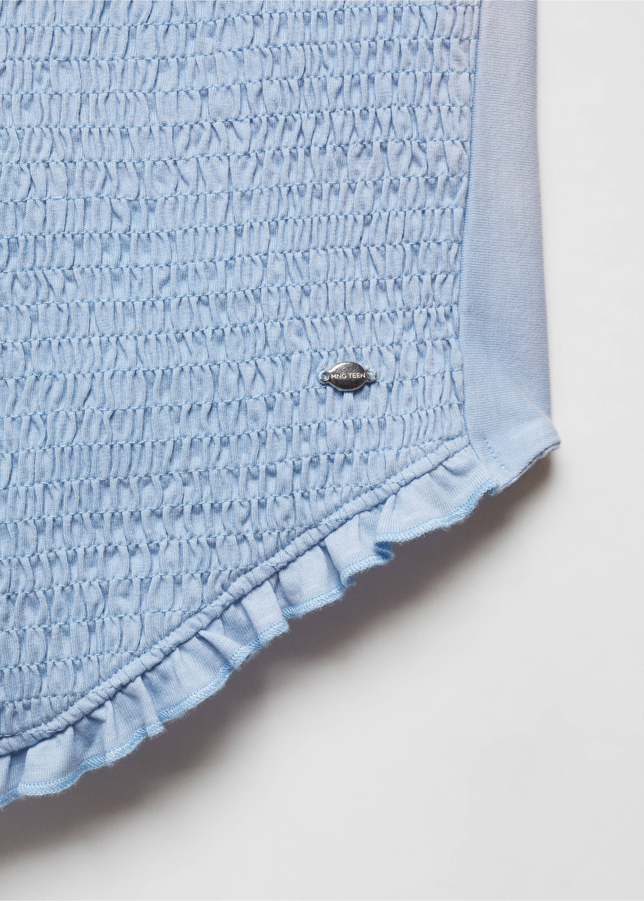 Rynkad bomullstopp - Detaljer om artikeln 8, Himmelblå. Ref: 67008275-00.