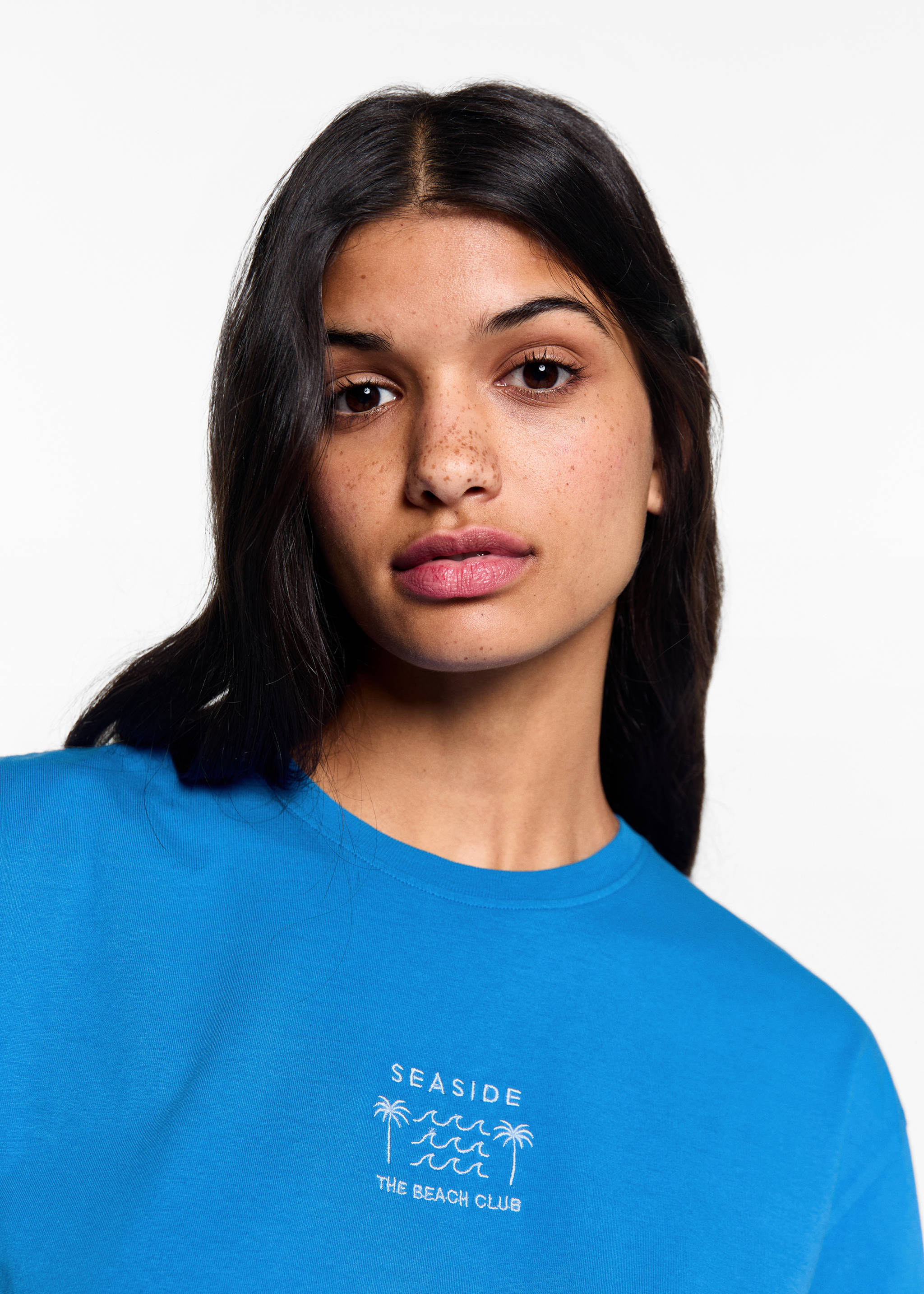 Embroidered message T-shirt - Details of the article 1