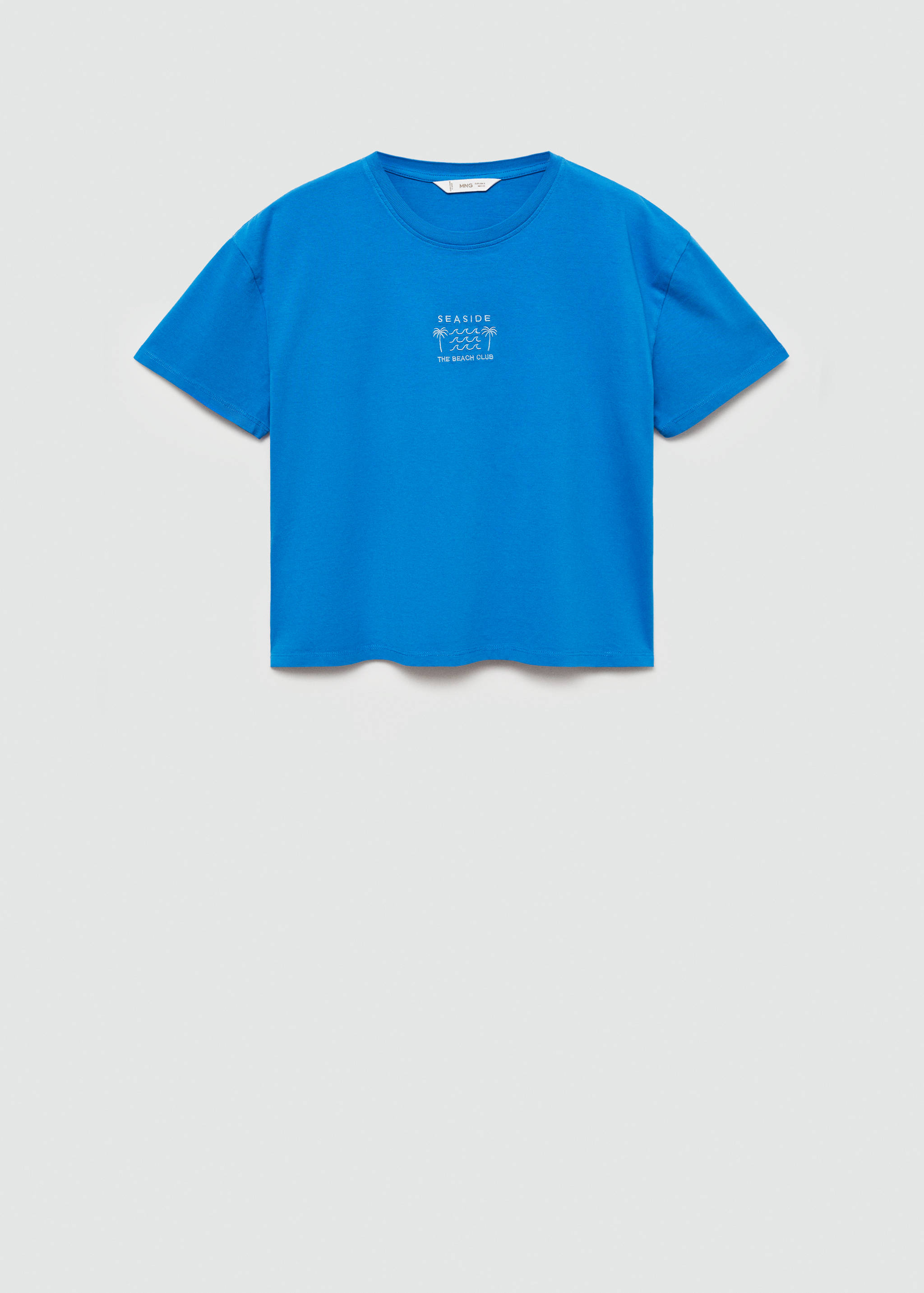 Embroidered message T-shirt - Article without model