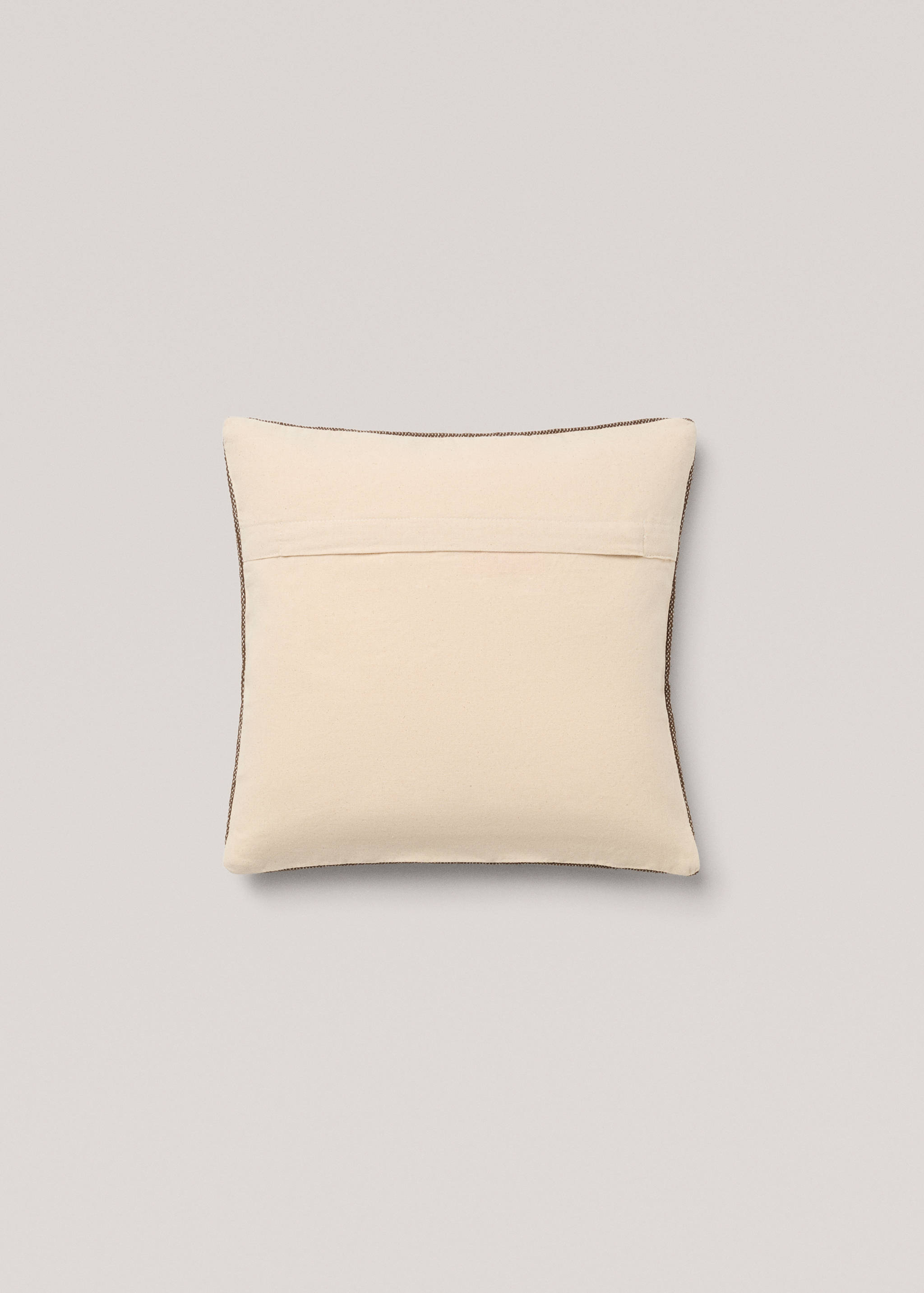 Geometric embroidered cushion cover 45x45cm - Details of the article 1