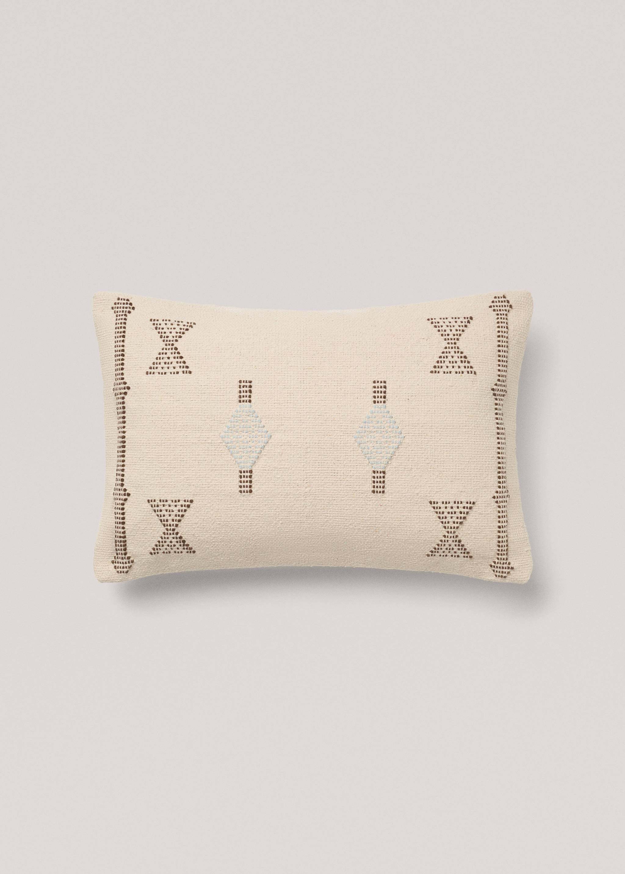 Geometric embroidered cushion cover 40x60cm - Article without model
