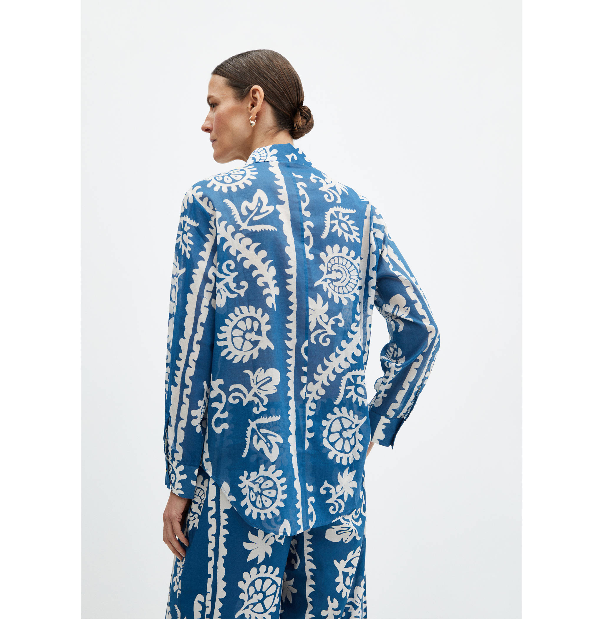 Camisa oversize estampada - Revers de l'article