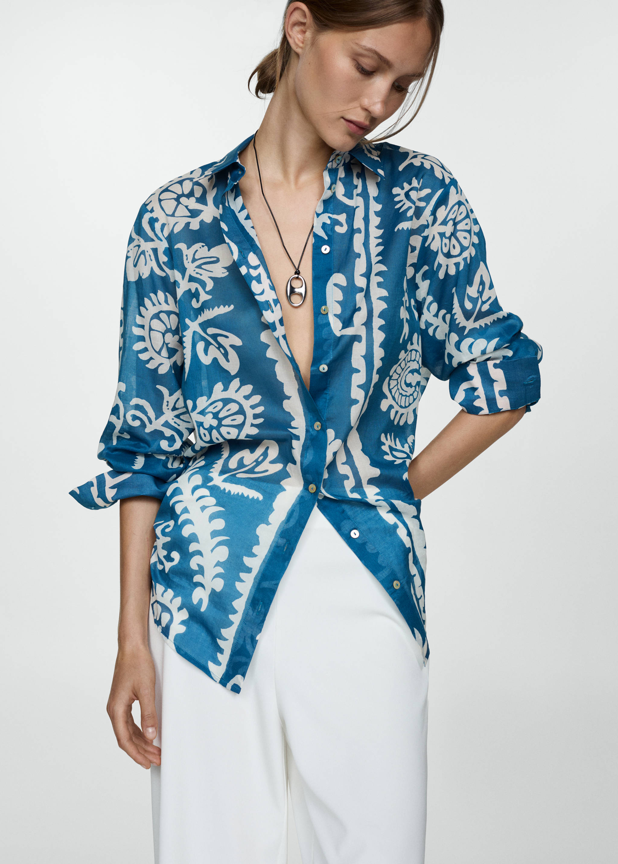 Camisa oversize estampada - Detall de l'article 2