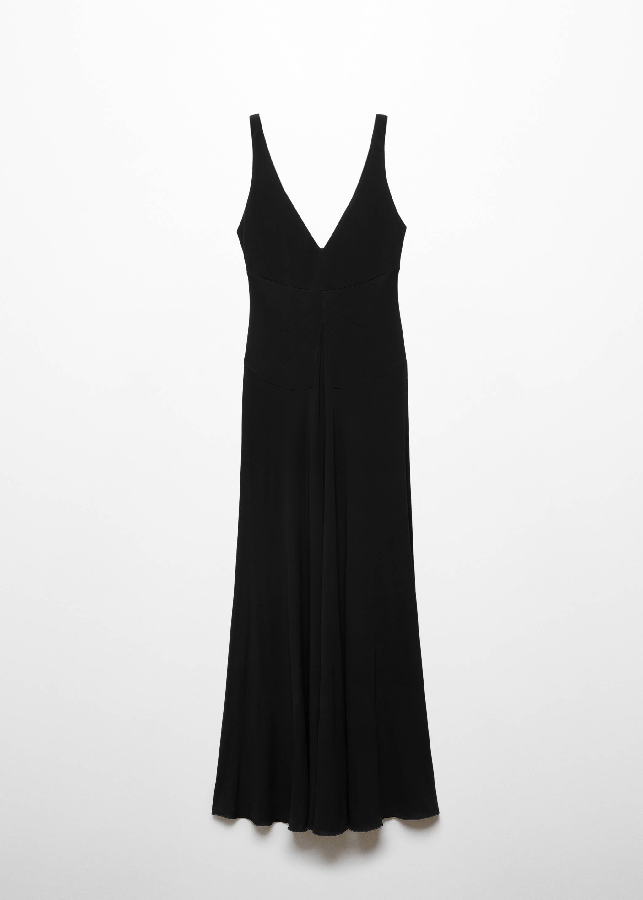 Knitted dress with draped neckline - Article without model