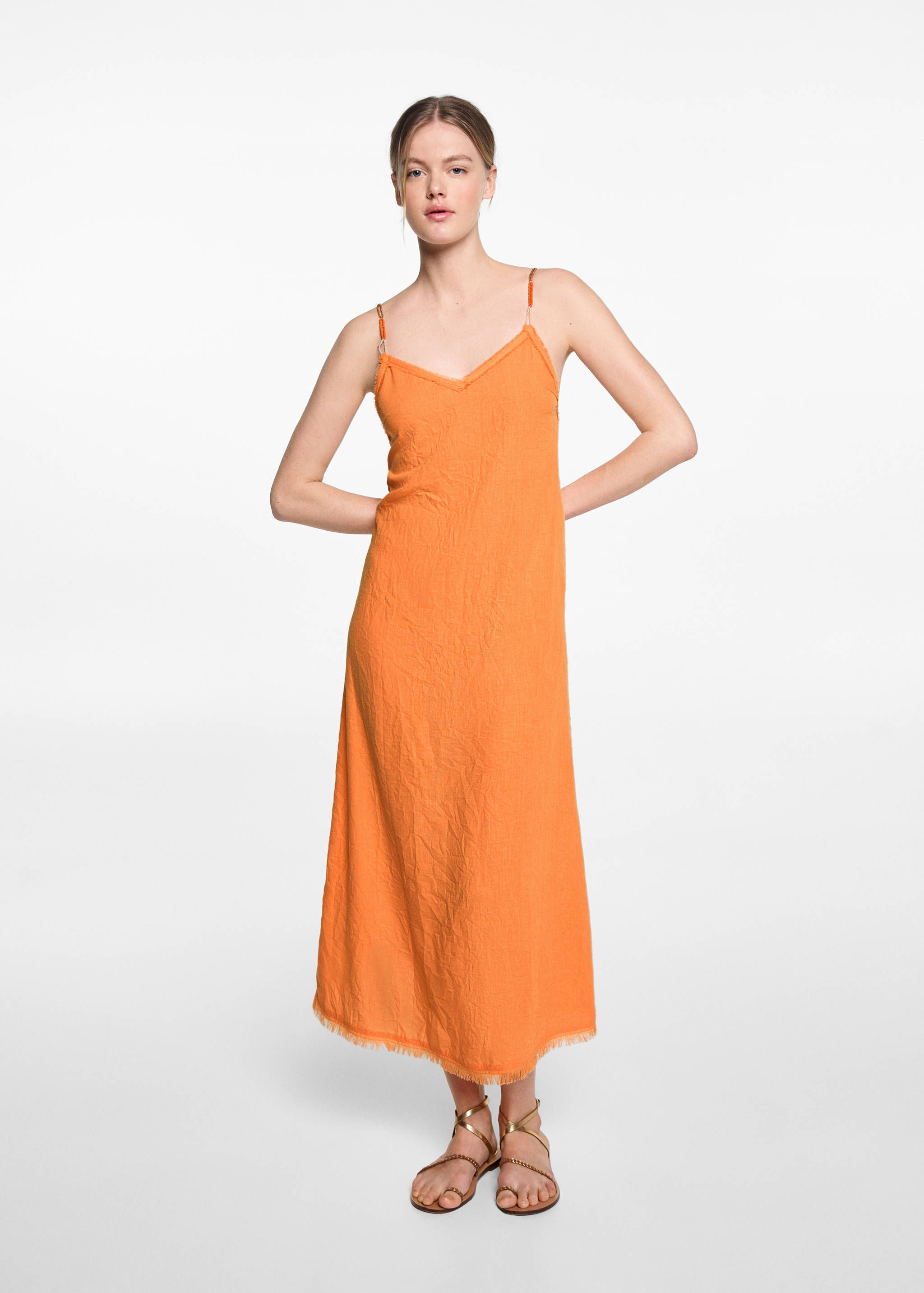 Beaded straps dress - General plane