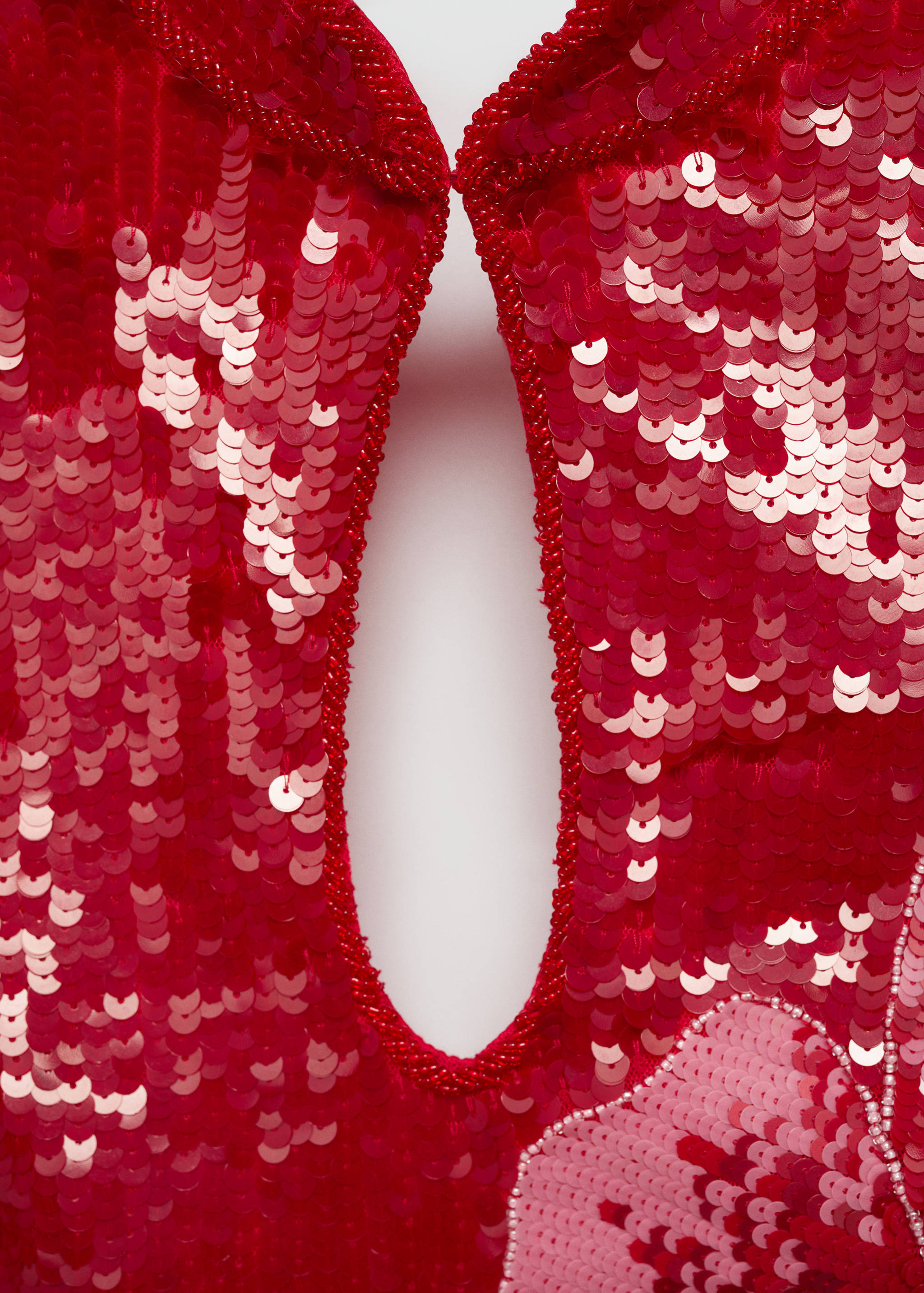 Dress with sequinned flower design - Details of the article 8