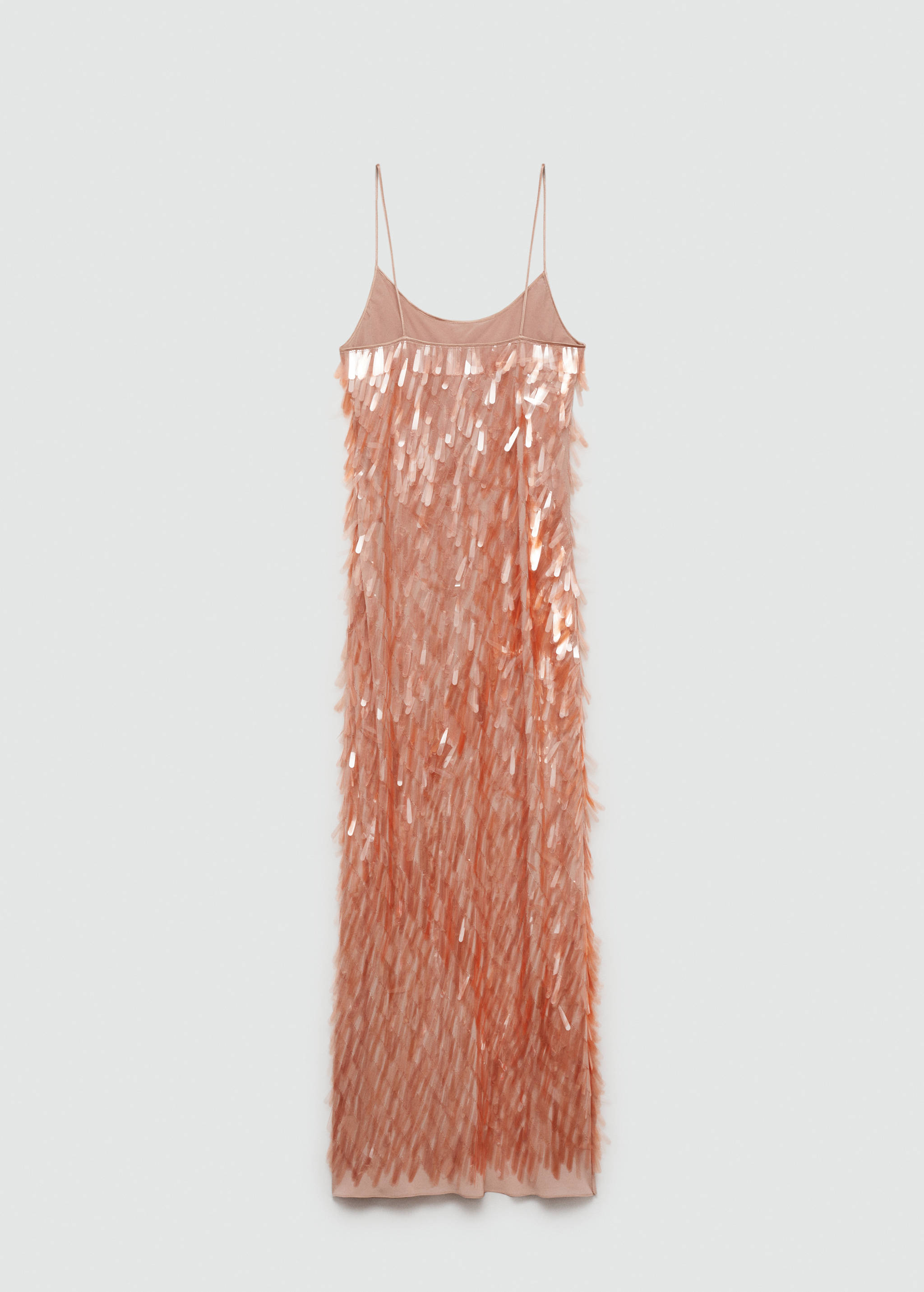 Low-cut teardrop sequinned dress - Reverse of the article