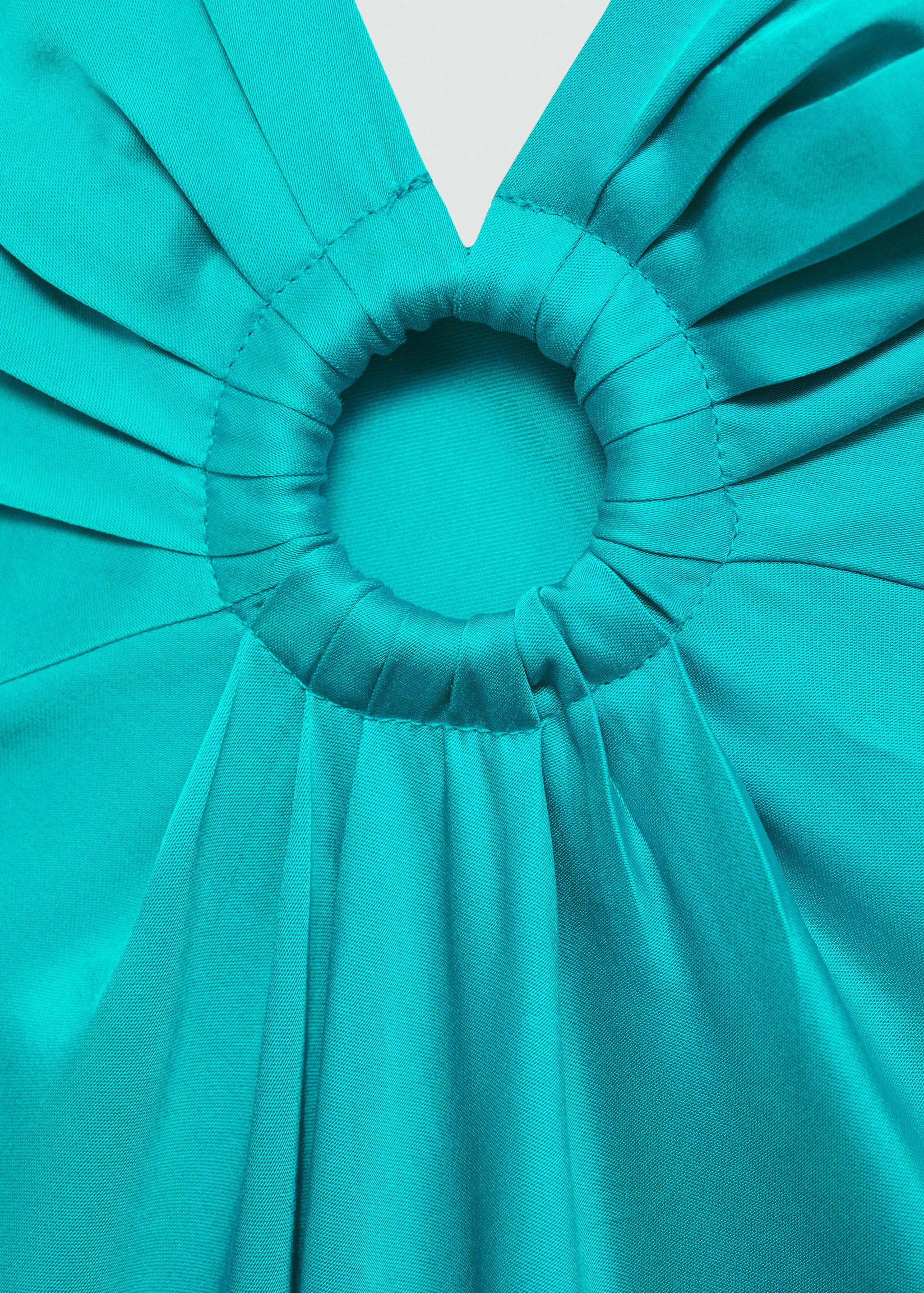 Strapless satin dress - Details of the article 0