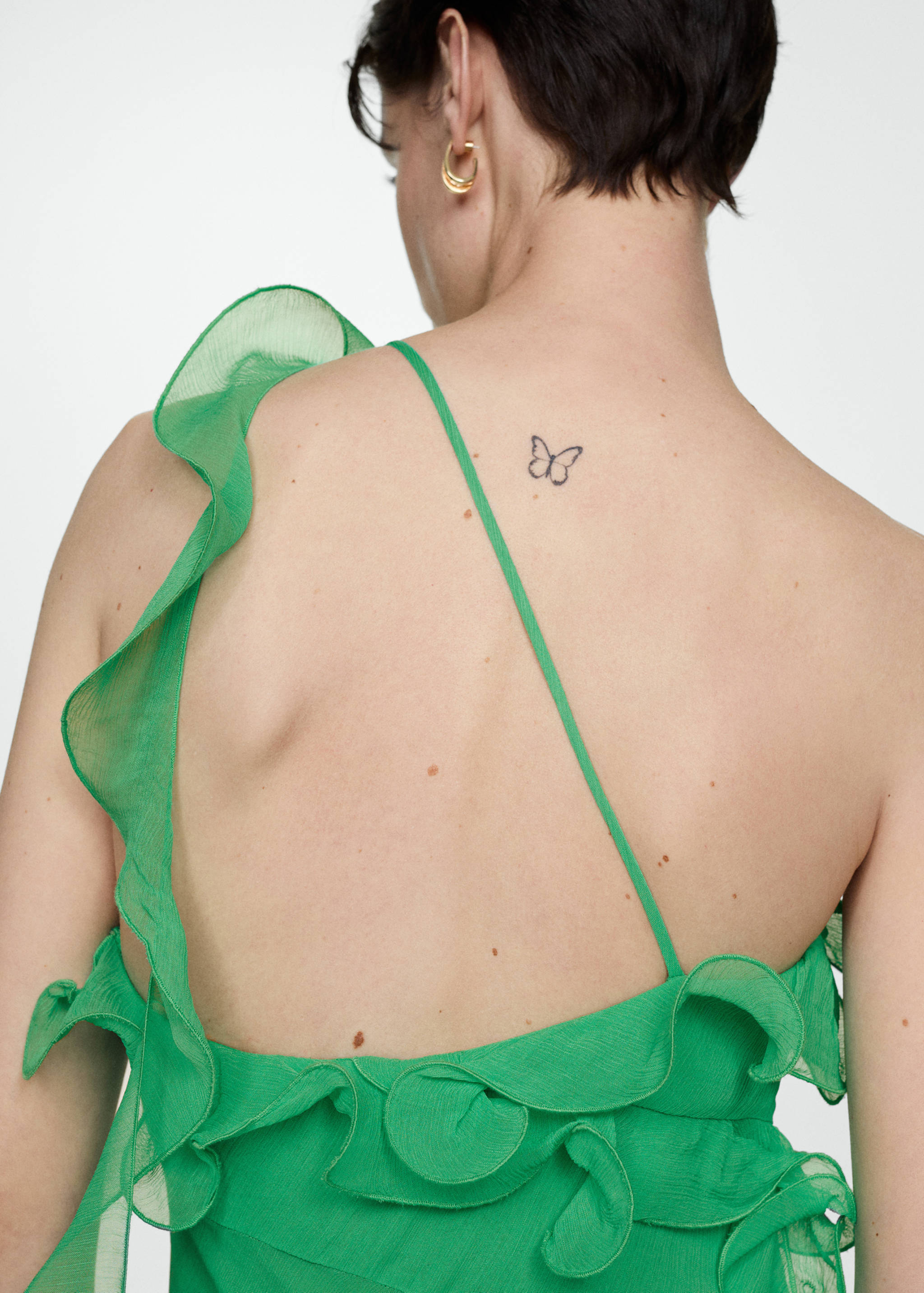 Asymmetrical ruffle dress - Details of the article 6