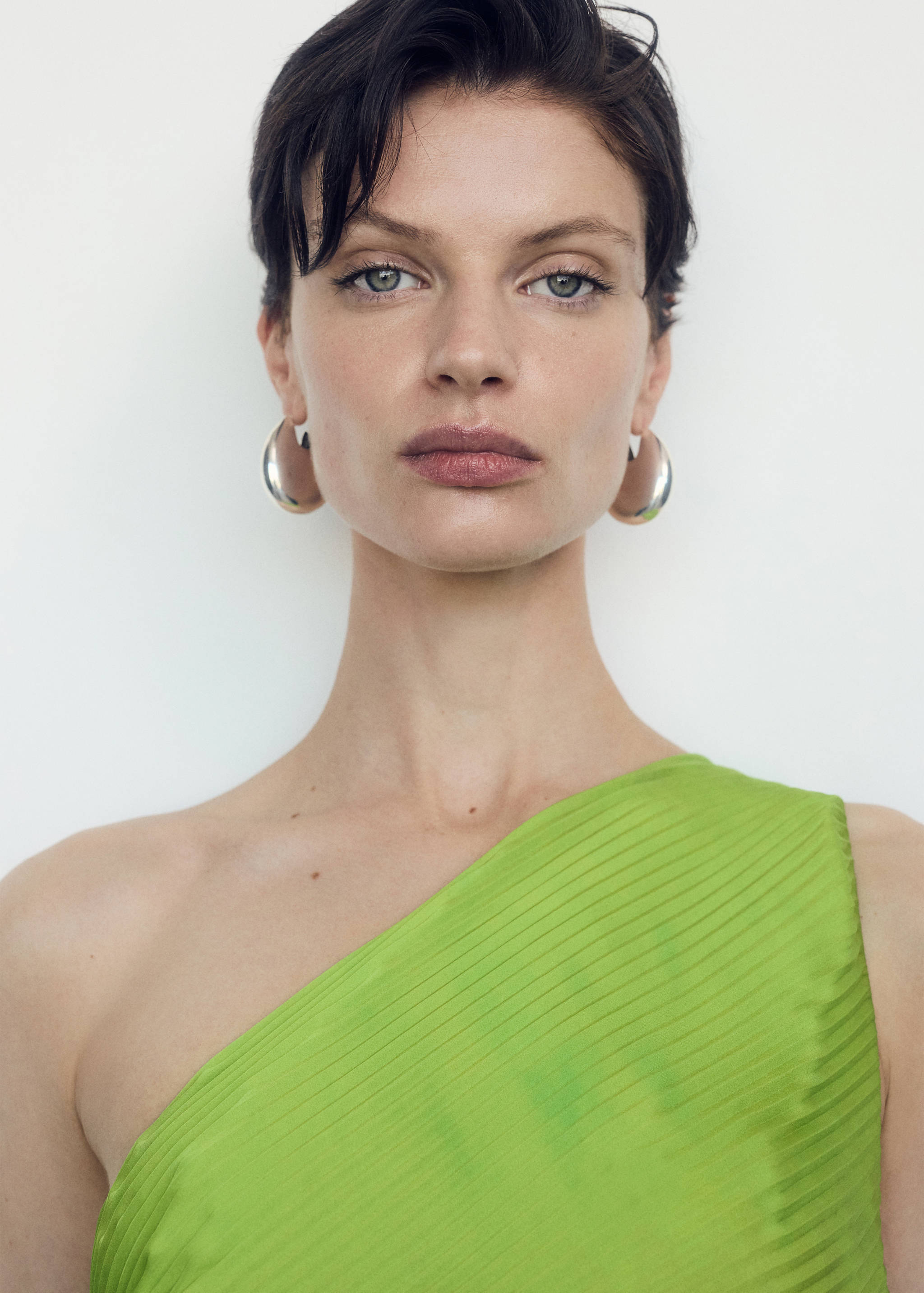 Asymmetrisches Plisséekleid - Detail des Artikels 1