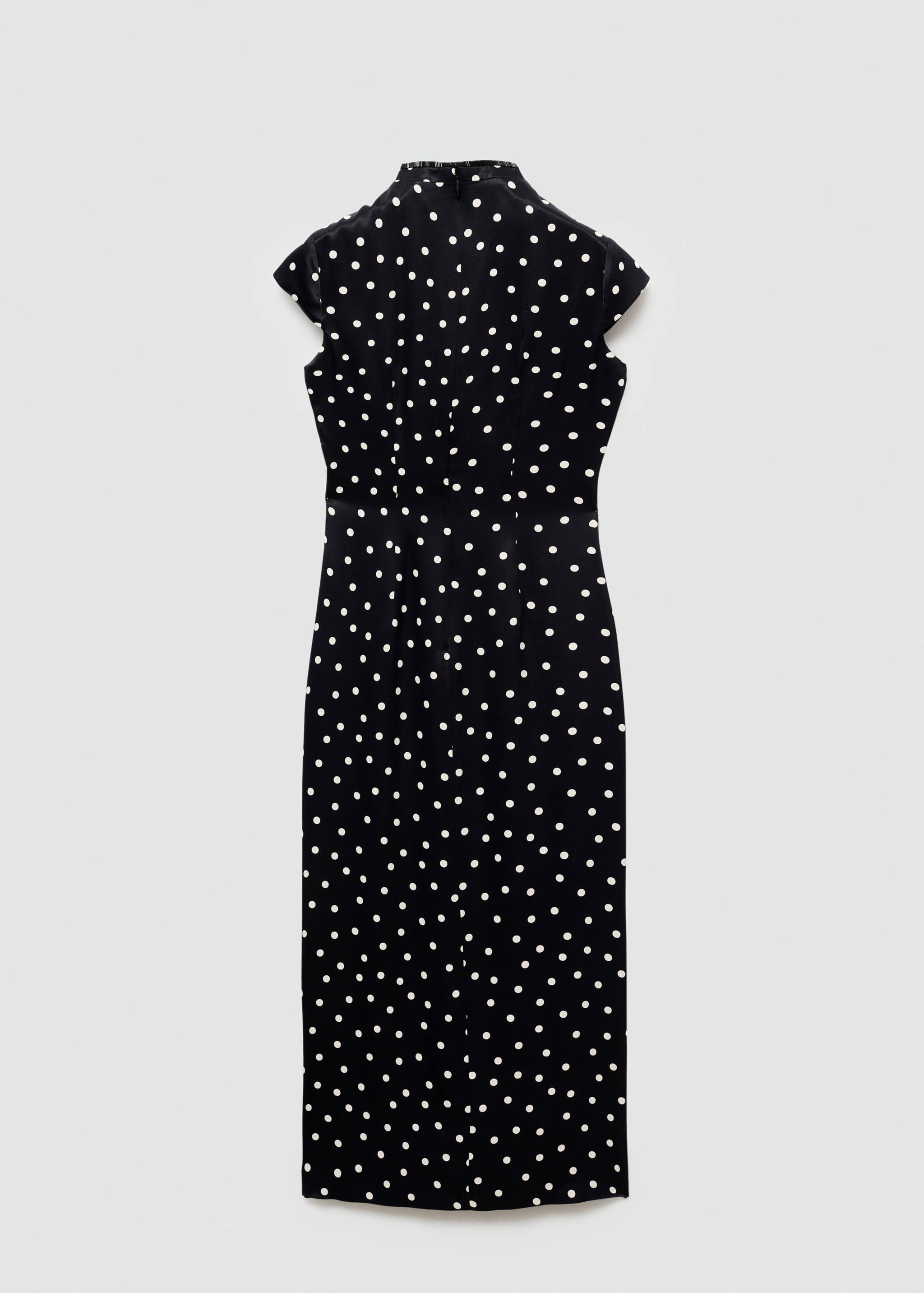 Polka-dot dress with opening detail - Reverse of the article