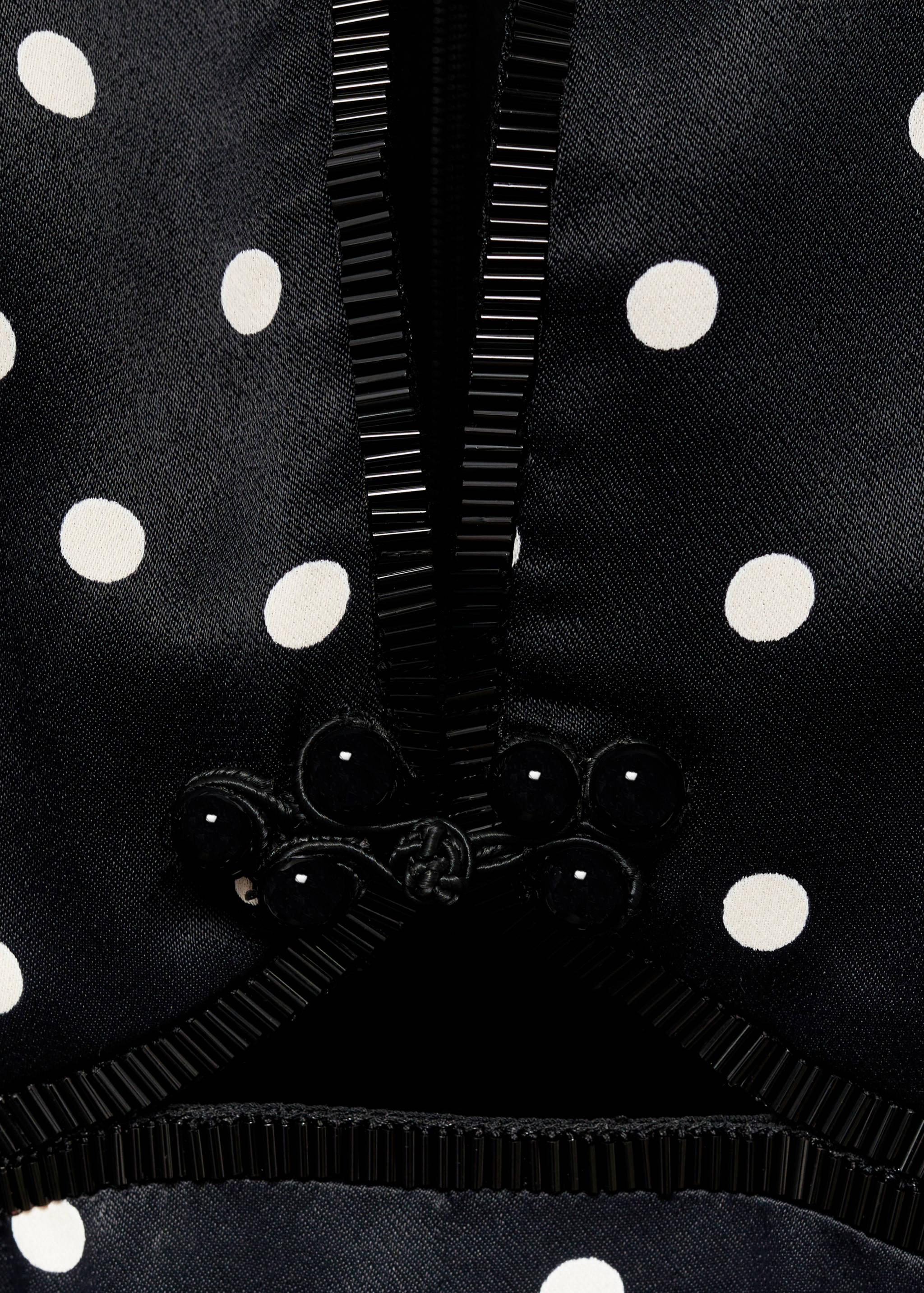 Polka-dot dress with opening detail - Details of the article 8