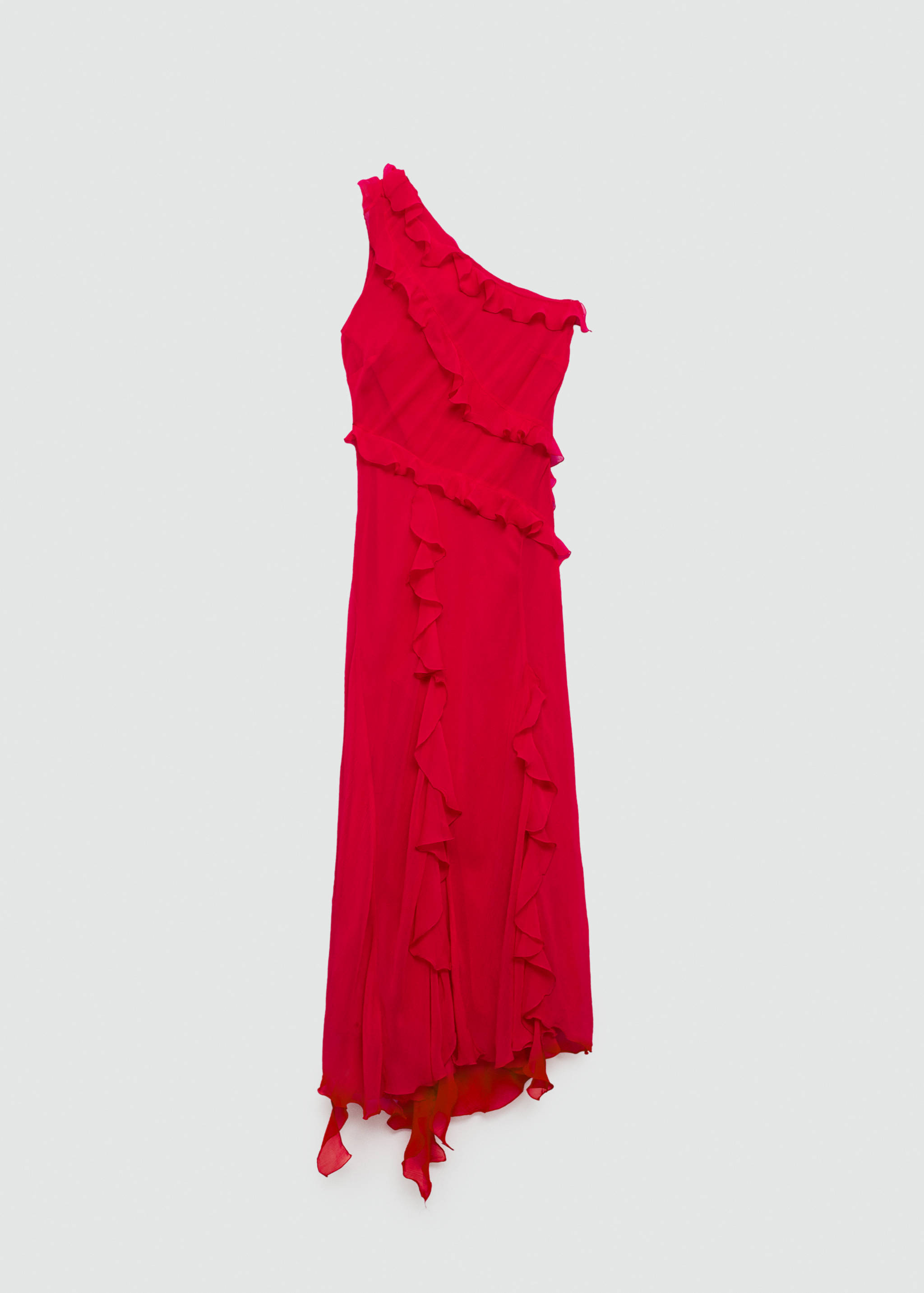 asymmetric ruffle dress mango MANGO asymmetric ruffled dress