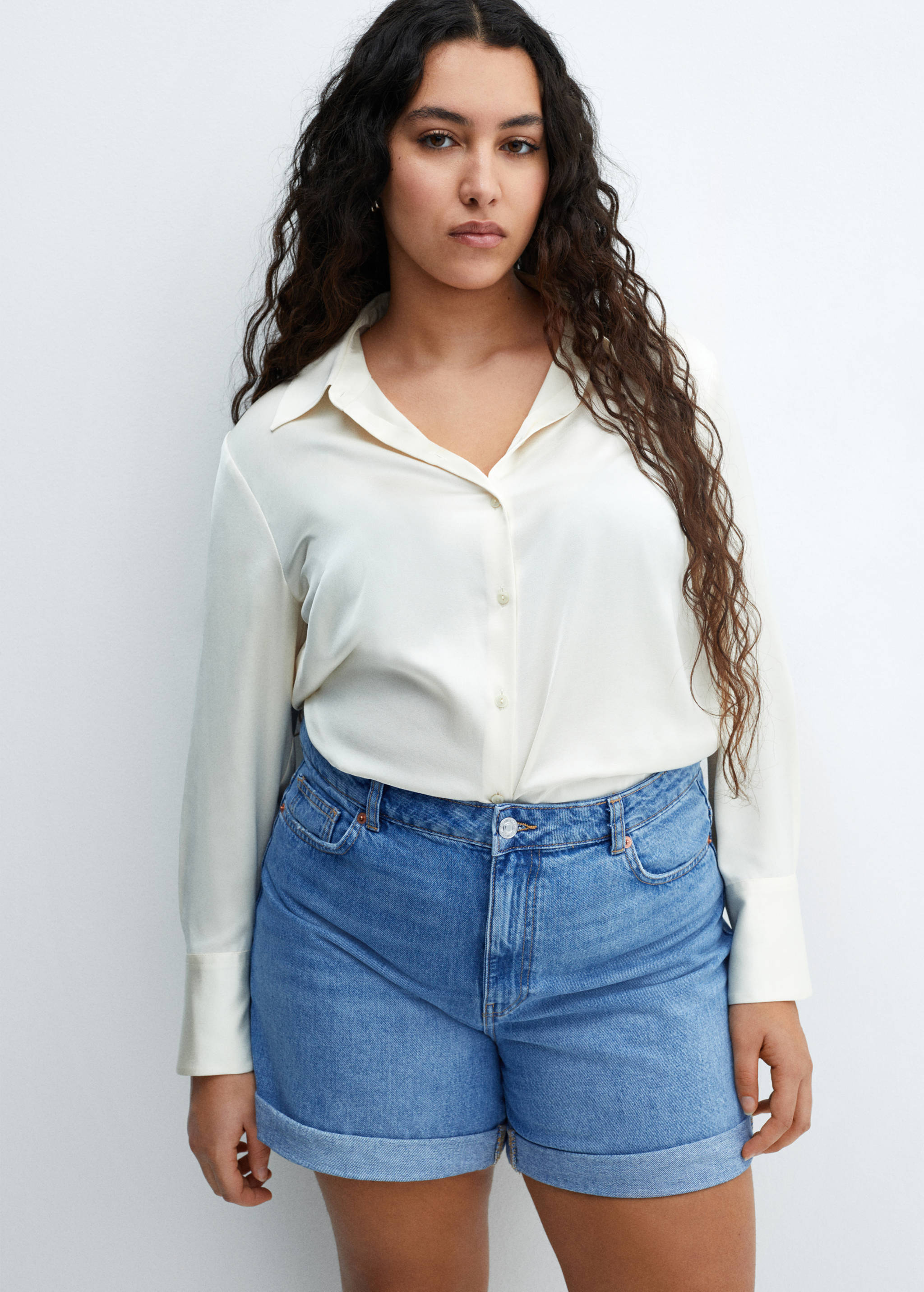 Mom Fit-Jeans-Shorts - Detail des Artikels 5