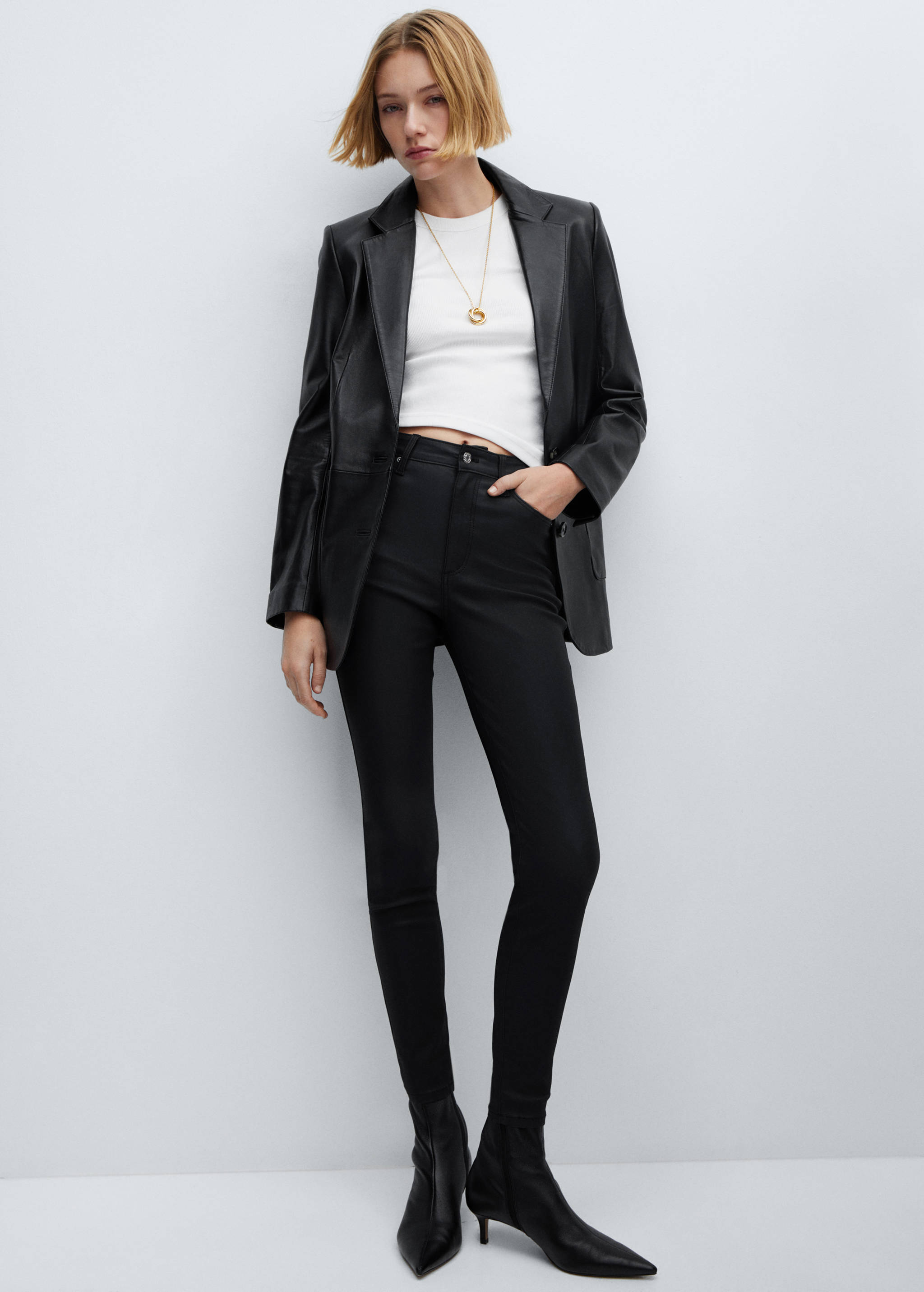 Jean skinny taille haute enduit - Détail de l'article 2