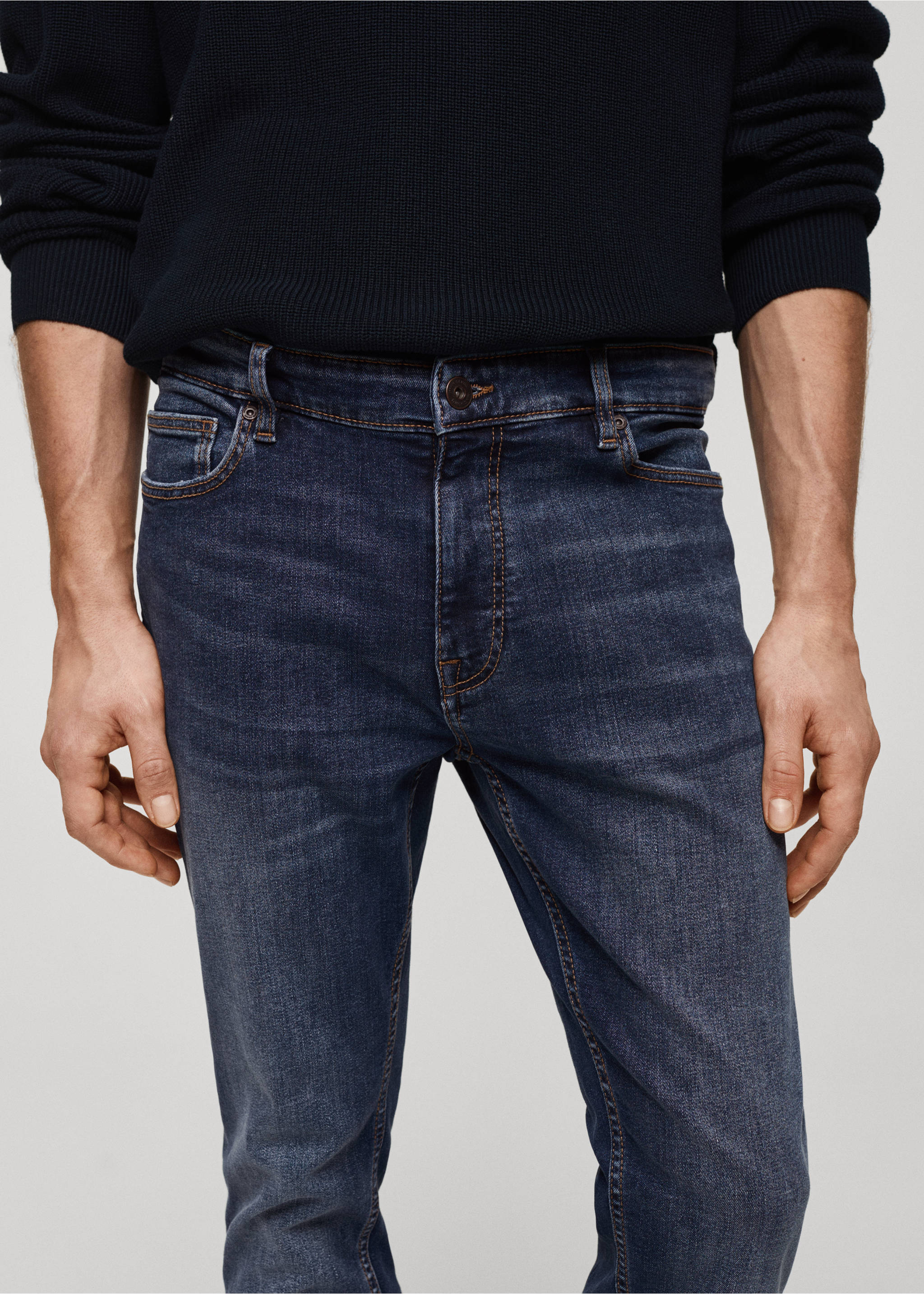 Jean Jude skinny-fit - Détail de l'article 1, Bleu foncé. Ref: 67010271-00.
